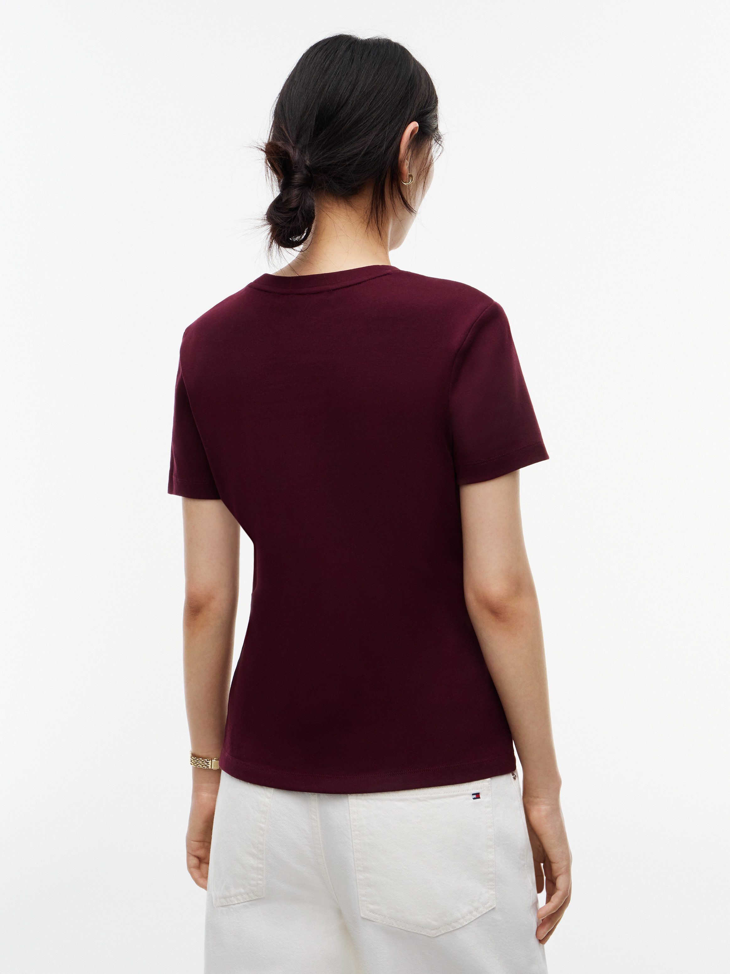 Tommy Hilfiger T-Shirt SLIM CODY C-NK Baumwolle, slim fit