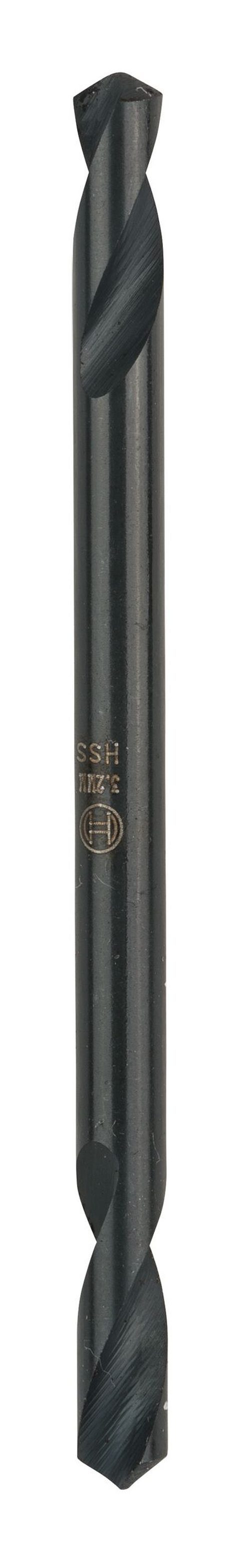 BOSCH Metallbohrer, (10 Stück), HSS-G Doppelendbohrer - 3,2 x 11 x 49 mm - 10er-Pack