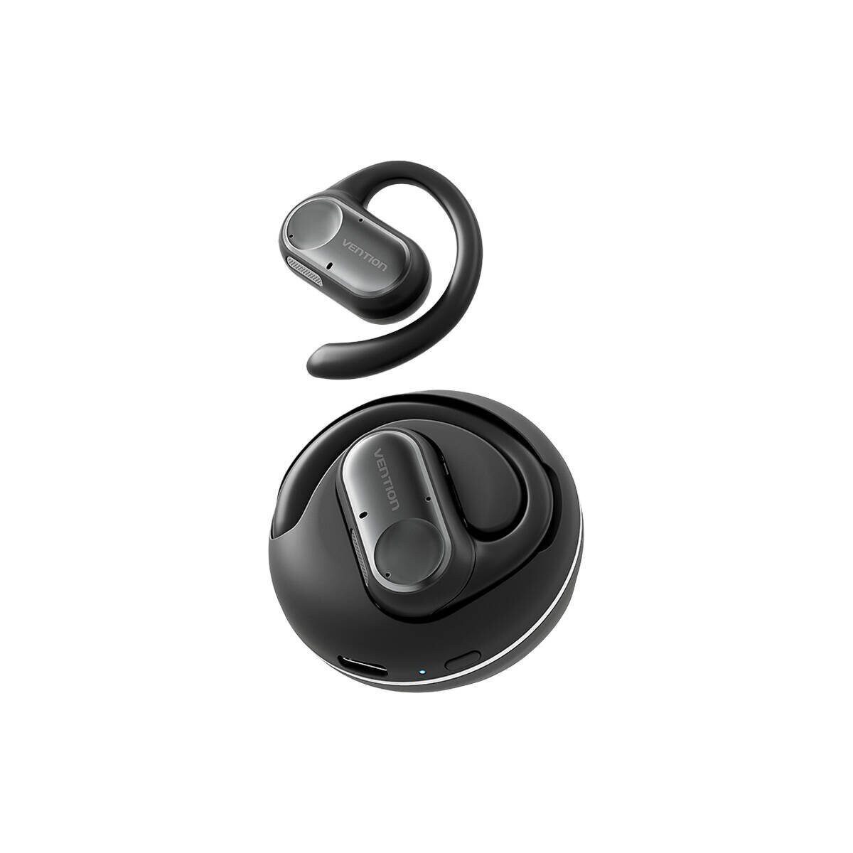 VENTION Kopfhörer Bluetooth 5.3 Open-Ear Kopfhörer 400 mAh Schwarz Bluetooth-Kopfhörer