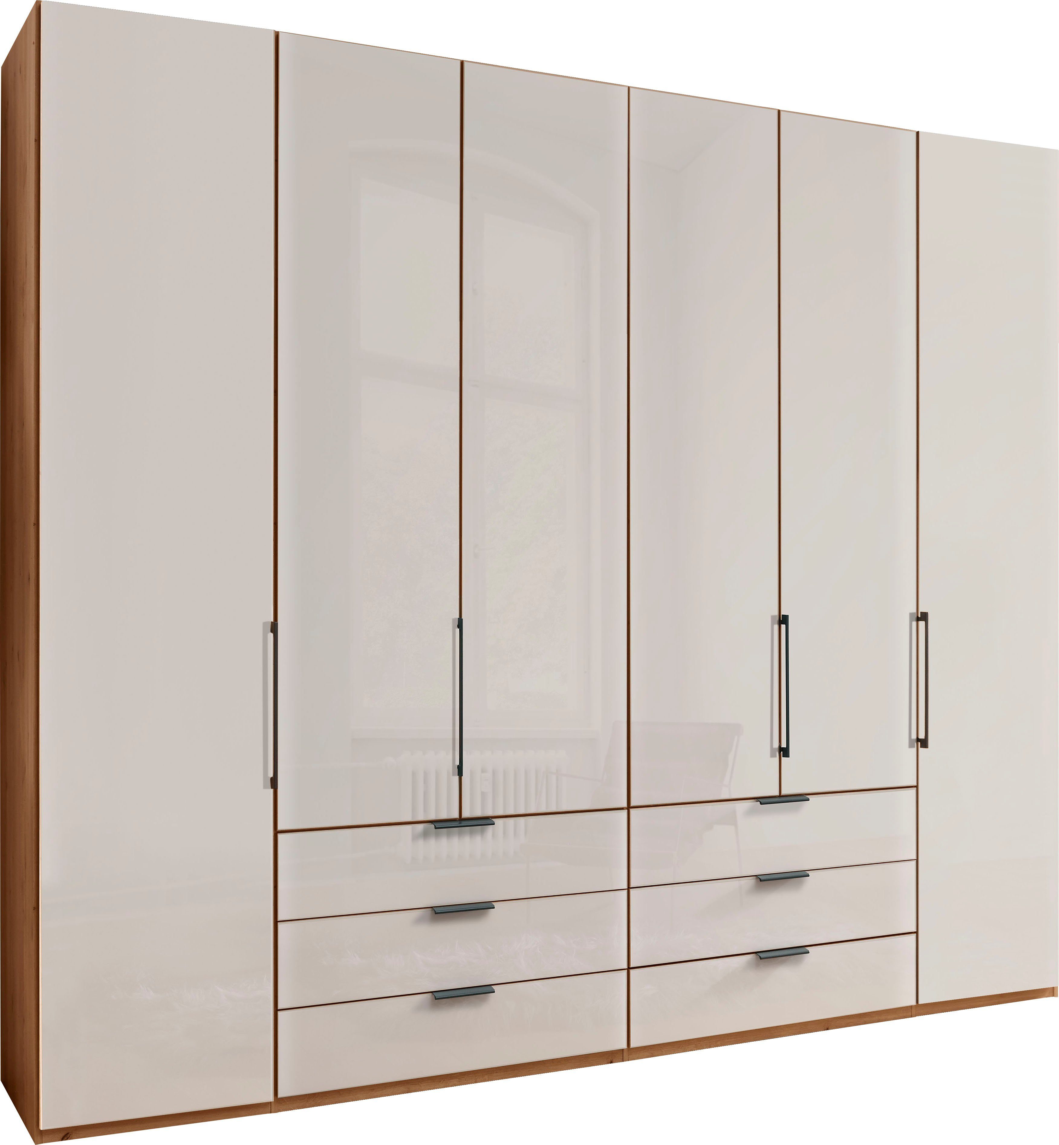 WIEMANN Drehtürenschrank "Monaco" mit Teil-Glasfront sowie hochwertige Besc günstig online kaufen