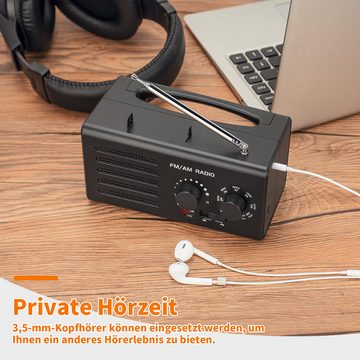 yozhiqu Transistorradios AM FM - tragbare Radios mit optimalem Empfang UKW-Radio (Für den Einsatz zu Hause, im Freien, beim Camping oder im Notfall)