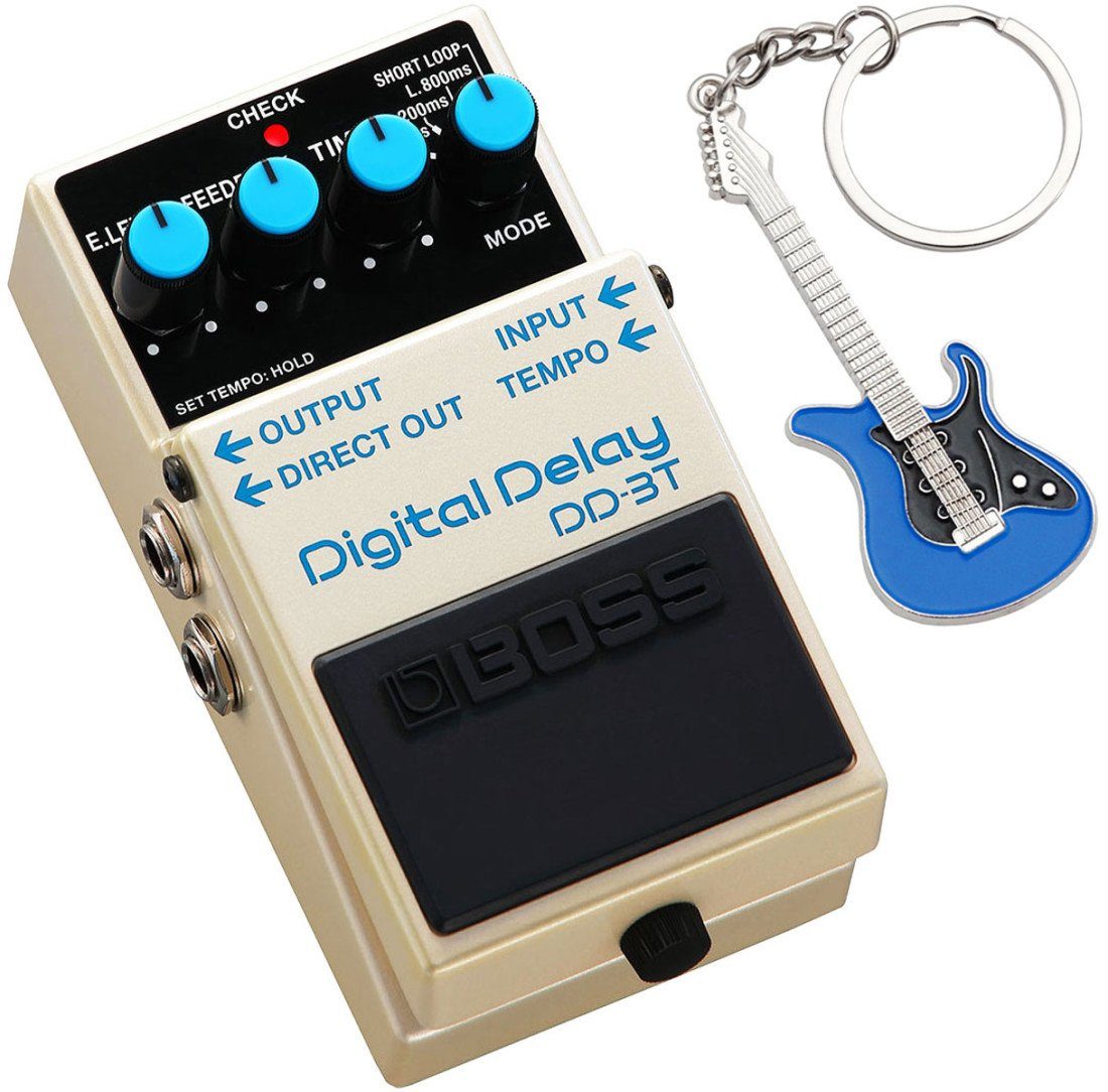 Boss by Roland E-Gitarre Boss DD-3T Delay Effektgerät mit Anhänger Blau