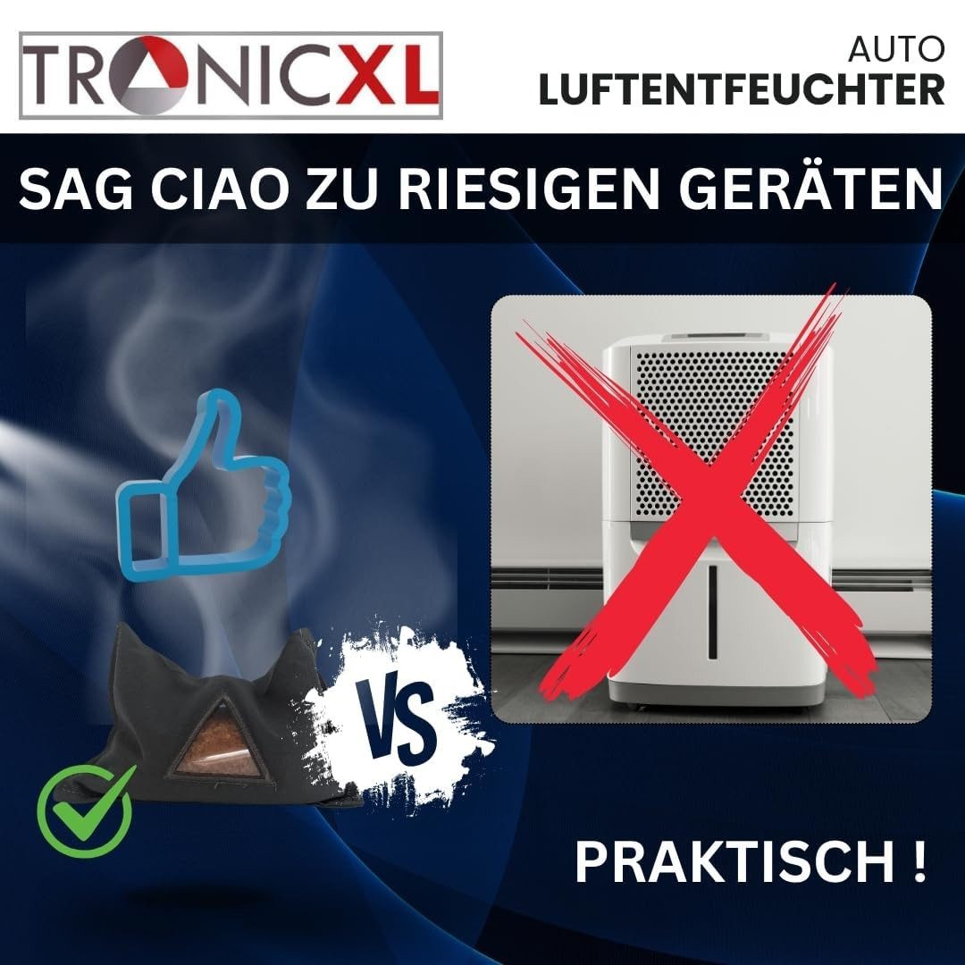 TronicXL Auto-Entfeuchter 4 Auto Luftentfeuchter Zubehör für PKW Wohnmobil Wohnwagen Entfeuchter, für PKW, LKW, Auto, Cockpit, Camping, zelt, wiederverwendbar – Bild 5 von 5