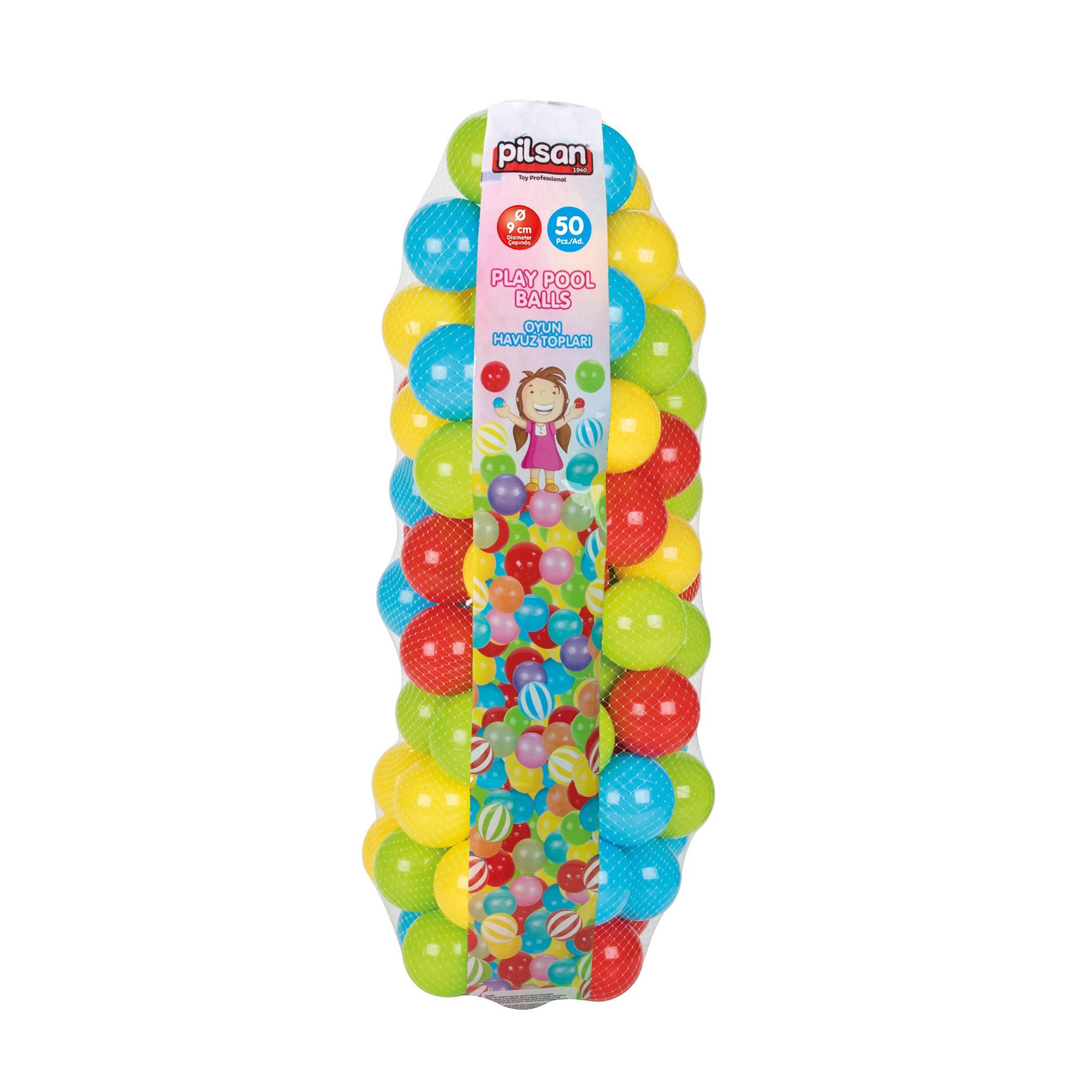 Bällebad-Bälle 50 Stk. Spielbälle mit 9 cm Durchmesser in metallic oder bunt