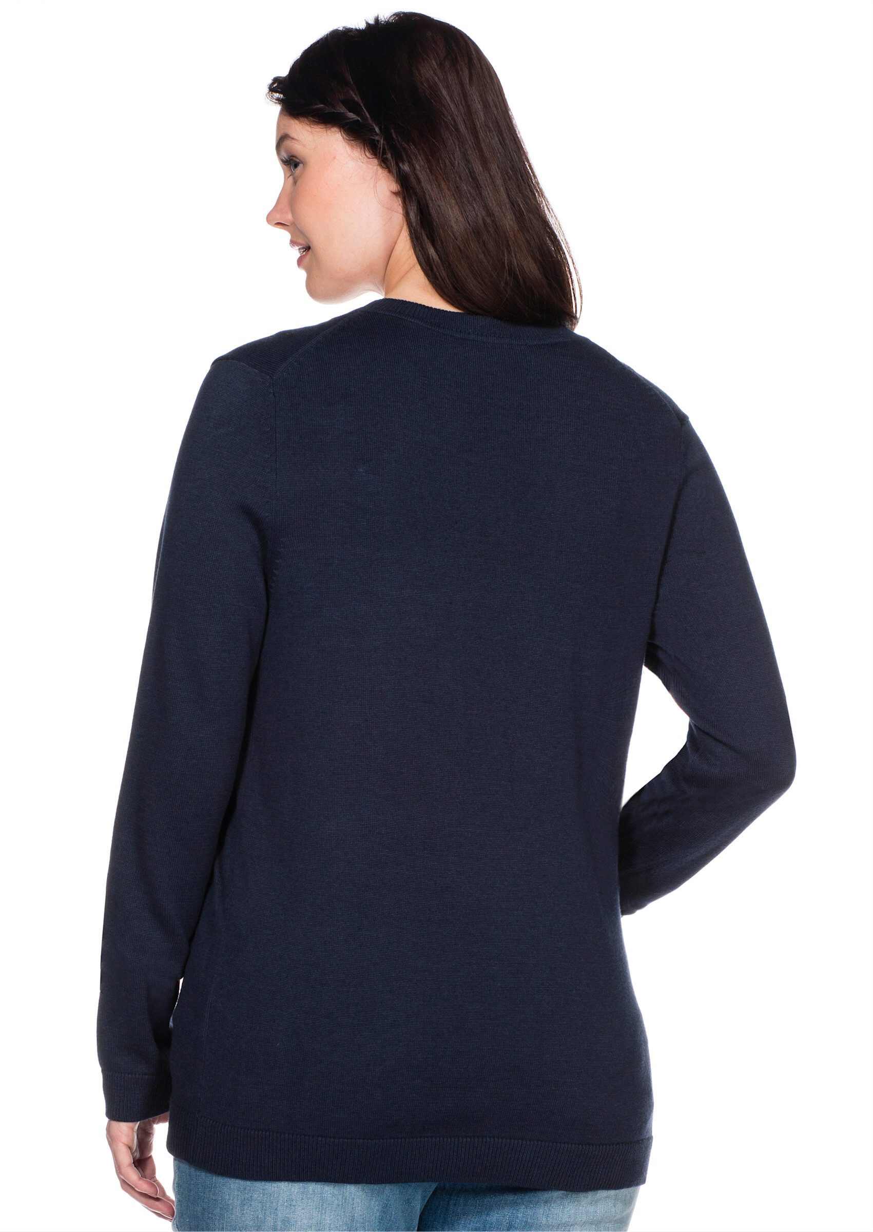 Sheego Strickpullover Feinstrickpullover . aus Feinstrick günstig online kaufen