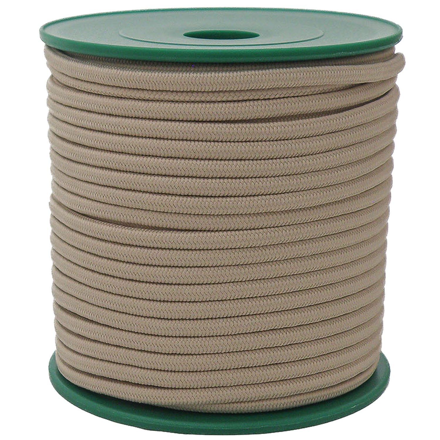 maDDma Gummiband Gummikordel 25m x Ø 3mm Gummischnur Gummiband Bekleidungsgummi, graubeige