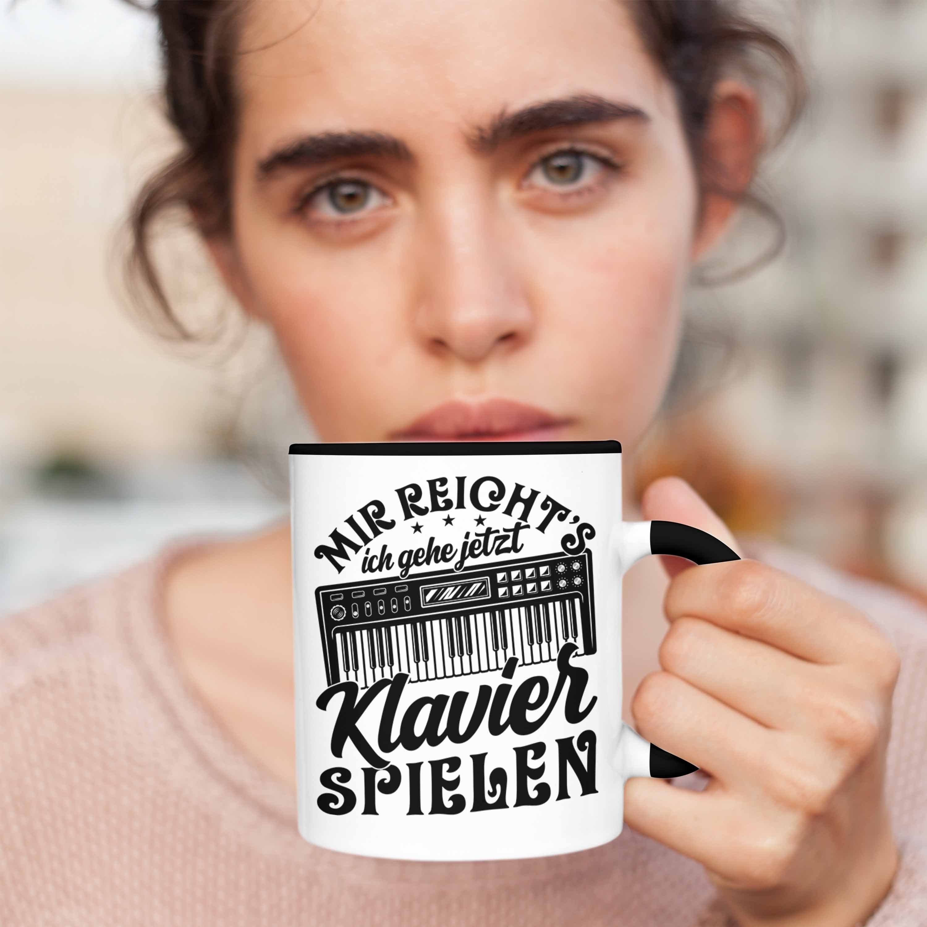 Trendation Ich Geschenk Klavi Tasse Gehe Klavierspieler Klavier Mir Schwarz Jetzt Reichts Tasse