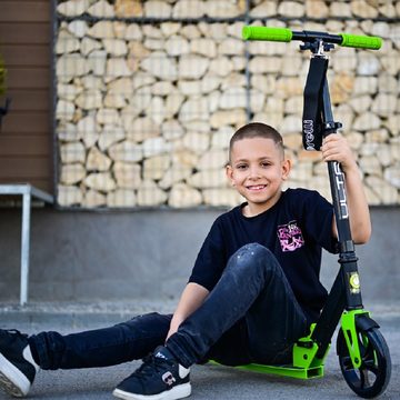 Lorelli Cityroller Kinderroller Ultra PU-Räder, faltbar, Seitenständer, Lenker verstellbar