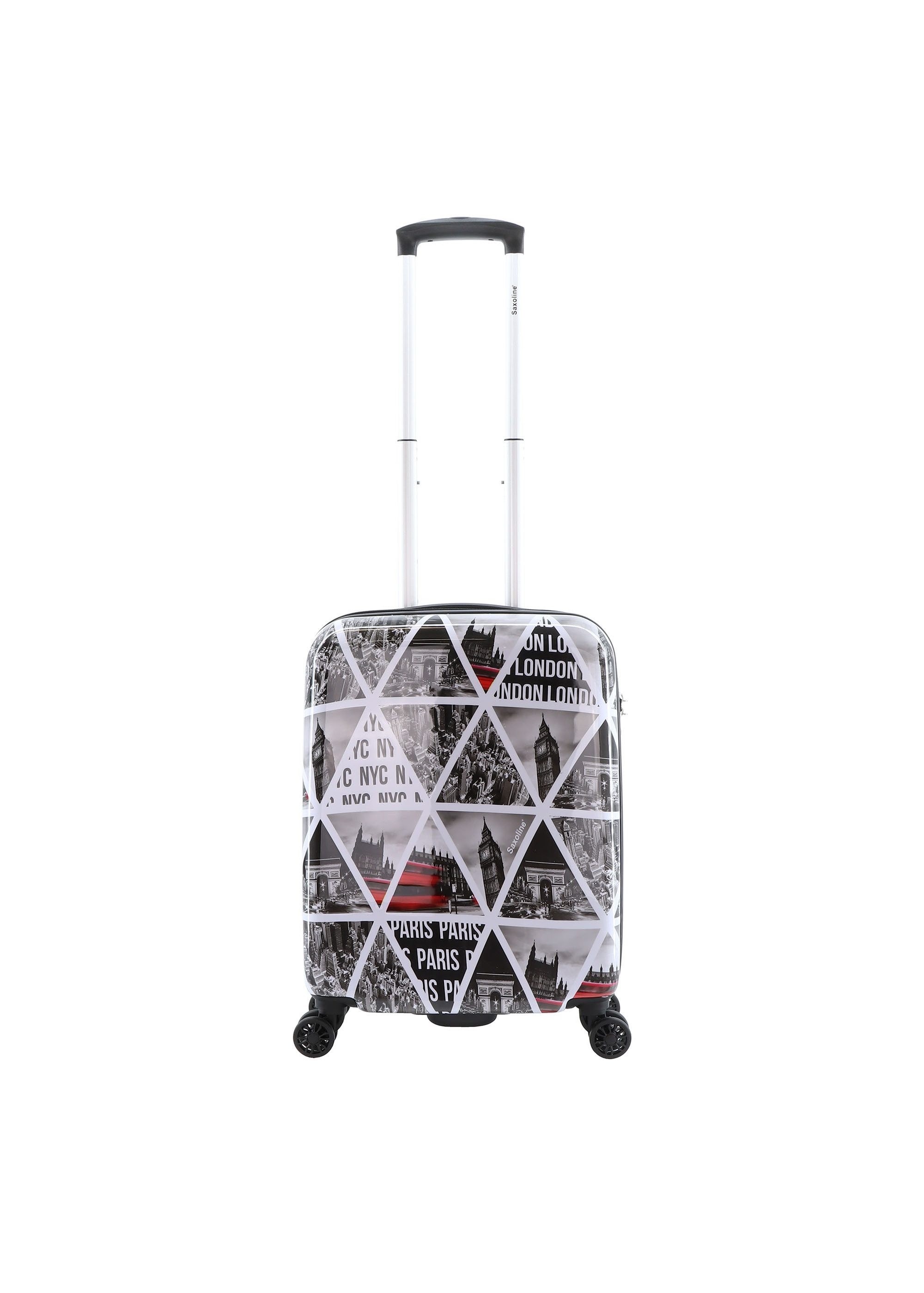 Saxoline® Koffer Cities, mit voll integriertem Aluminium-Trolley-System