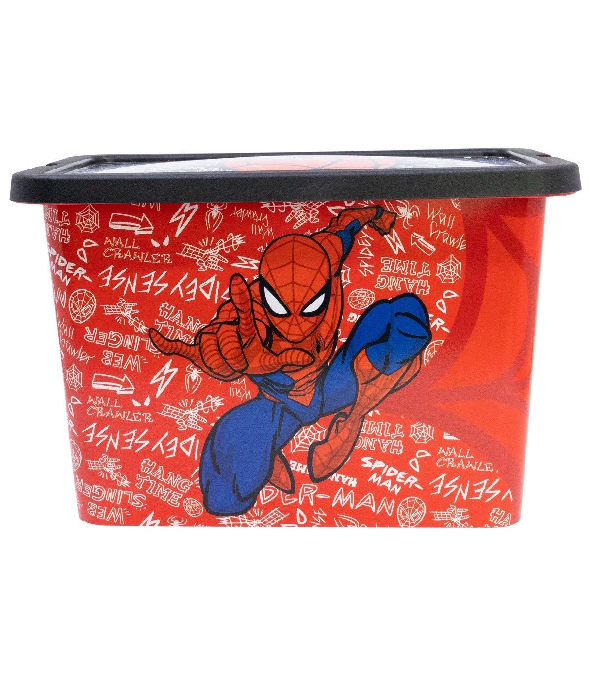 Spiderman Aufbewahrungsbox Urban Web 7 l Kinderzimmer Box für Spielzeug