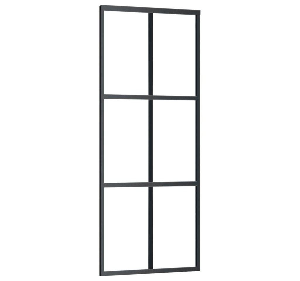 Thumbnail - vidaXL Schiebetür Schiebetür mit Beschlag ESG-Glas & Aluminium 76x205 cm (1-St)