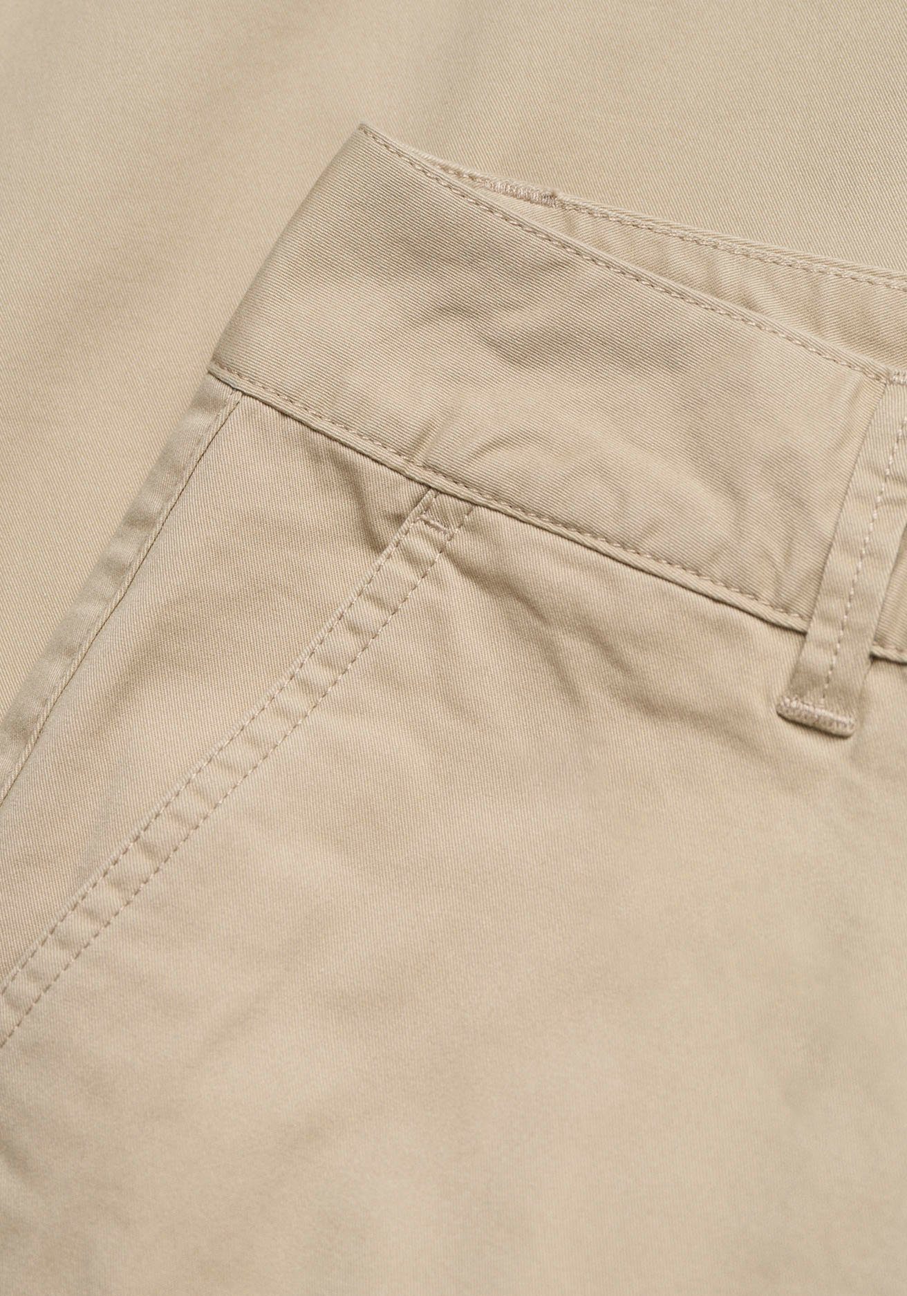 Gant Chinohose sand mit Dry verkürzter SLIM Länge CHINOS