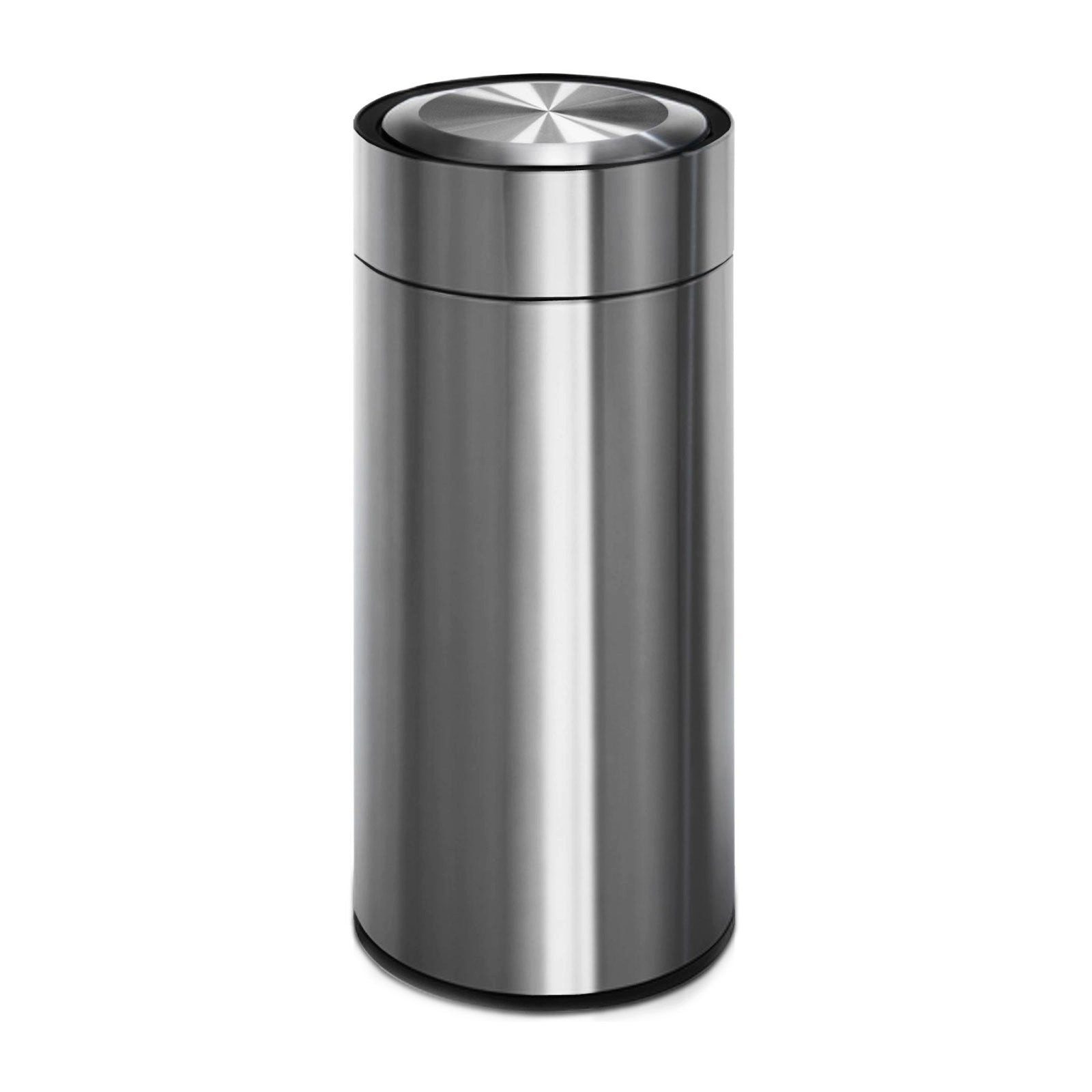 casa pura Mülleimer Ivan, Abfallbehälter aus Edelstahl, 30 Liter, Mit Bewegungssensor
