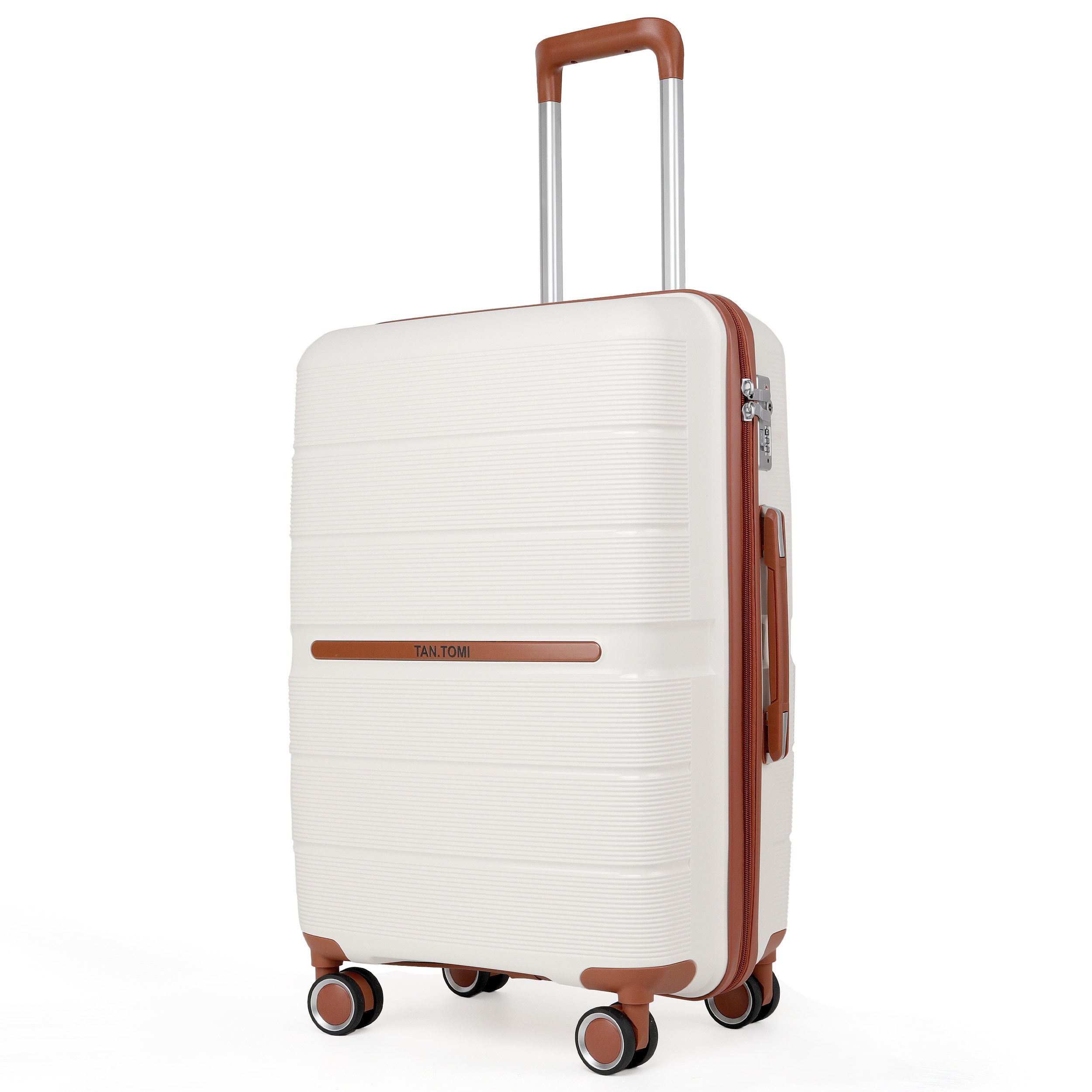 TAN.TOMI Handgepäckkoffer Reisekoffer Mittelgroß Koffer Trolleys Hartschale günstig online kaufen