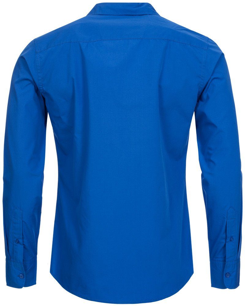 Früchtl Langarmhemd aufwändig bestickt Slim-Fit günstig online kaufen
