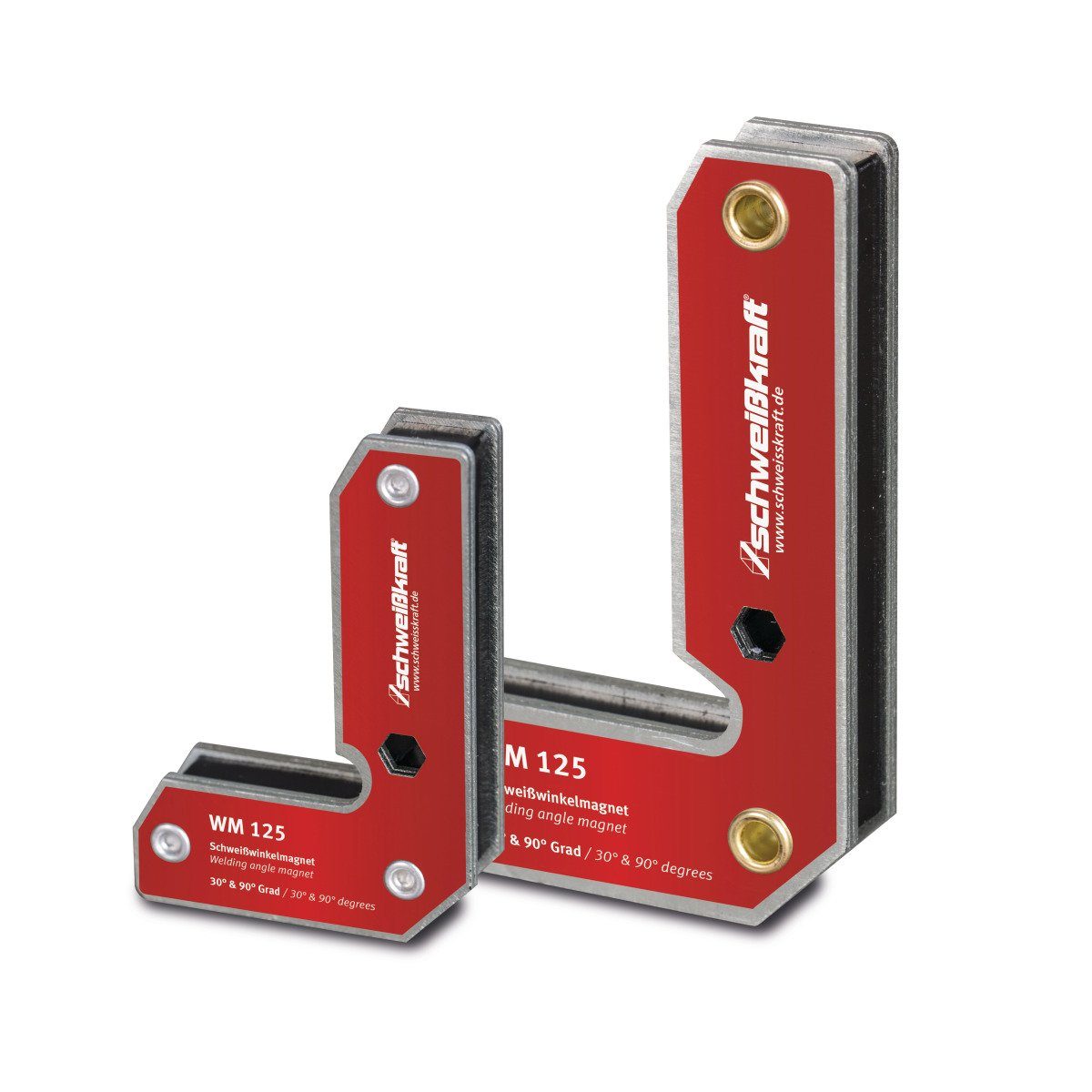 Schweißkraft Magnet Schweißkraft Winkelmagnete WM 125 (2 Stück, Winkel