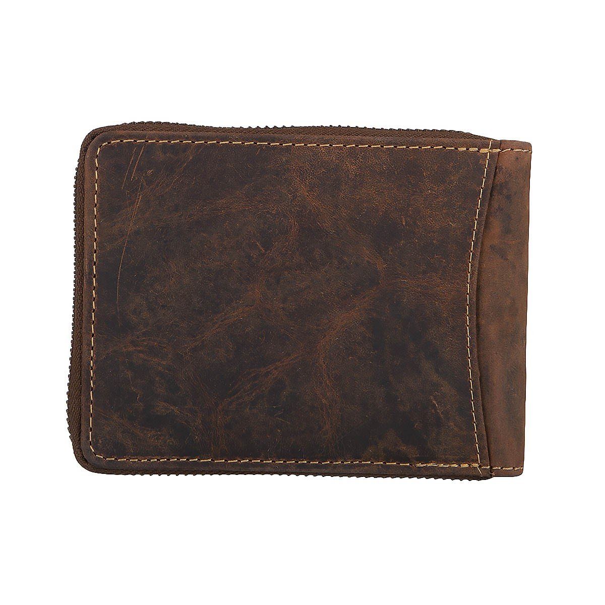 Greenburry Geldbörse Vintage Leder Reißverschluss Geldbörse 1666-25 günstig online kaufen