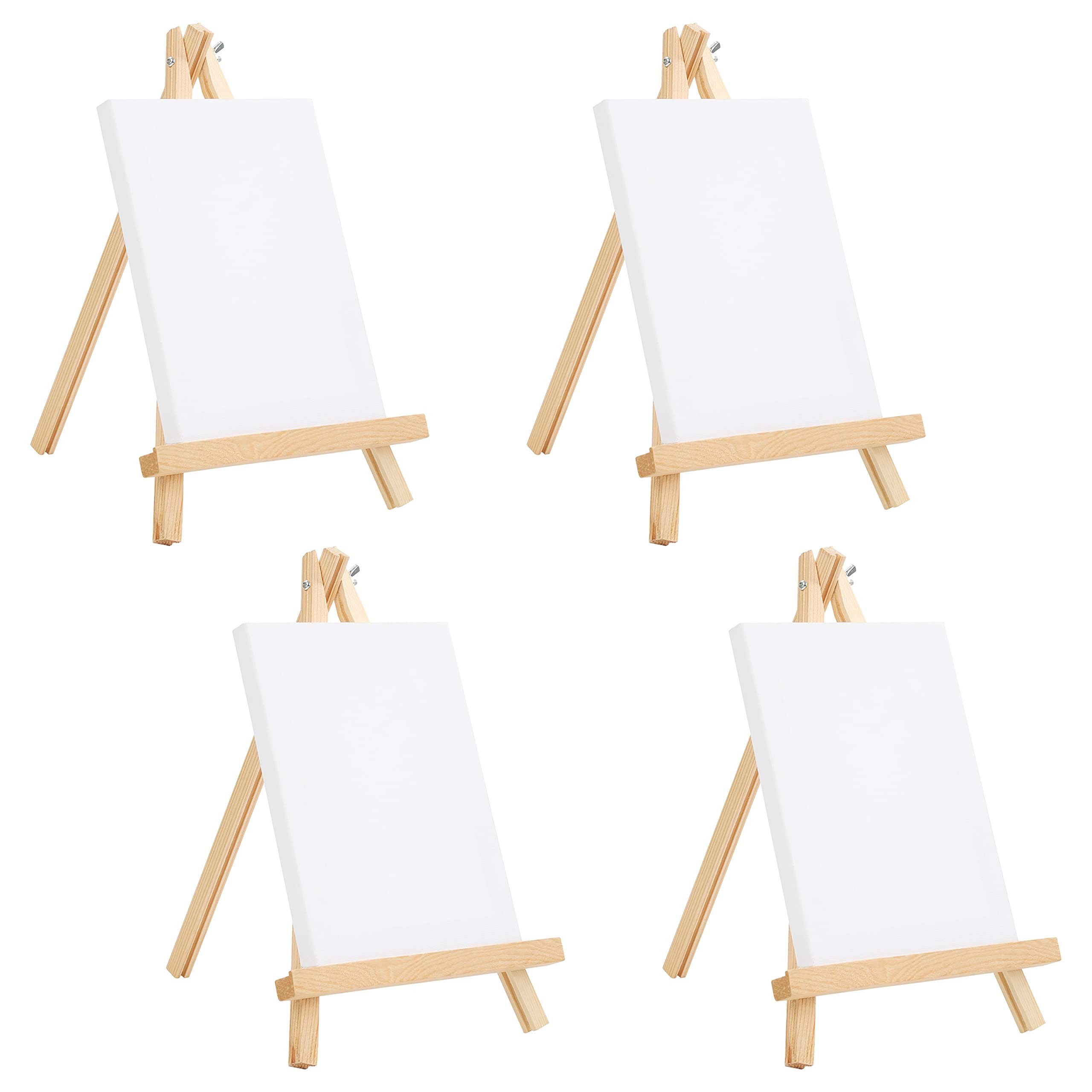 Belle Vous Leinwand Holzrahmen für Mini Leinwand - 4er Set - 20x15 cm