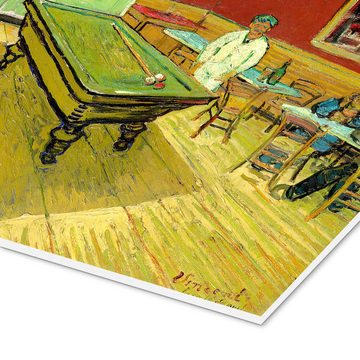 Posterlounge Forex-Bild Vincent van Gogh, Nachtcafé in Arles, Wohnzimmer Malerei
