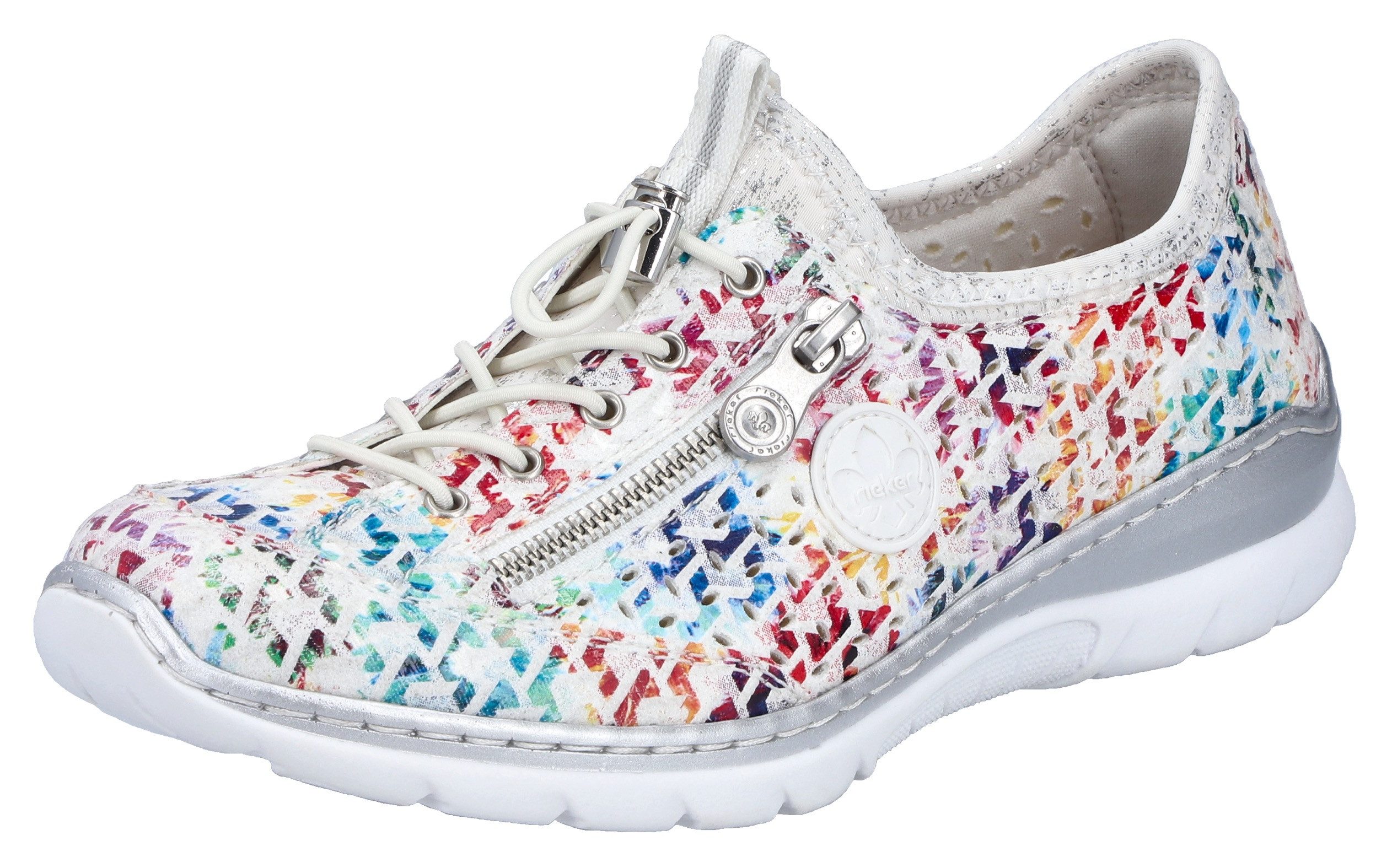Rieker Slip-On Sneaker Schlupfschuh, Freizeitsneaker, Halbschuh mit MemoSoft-Ausstattung