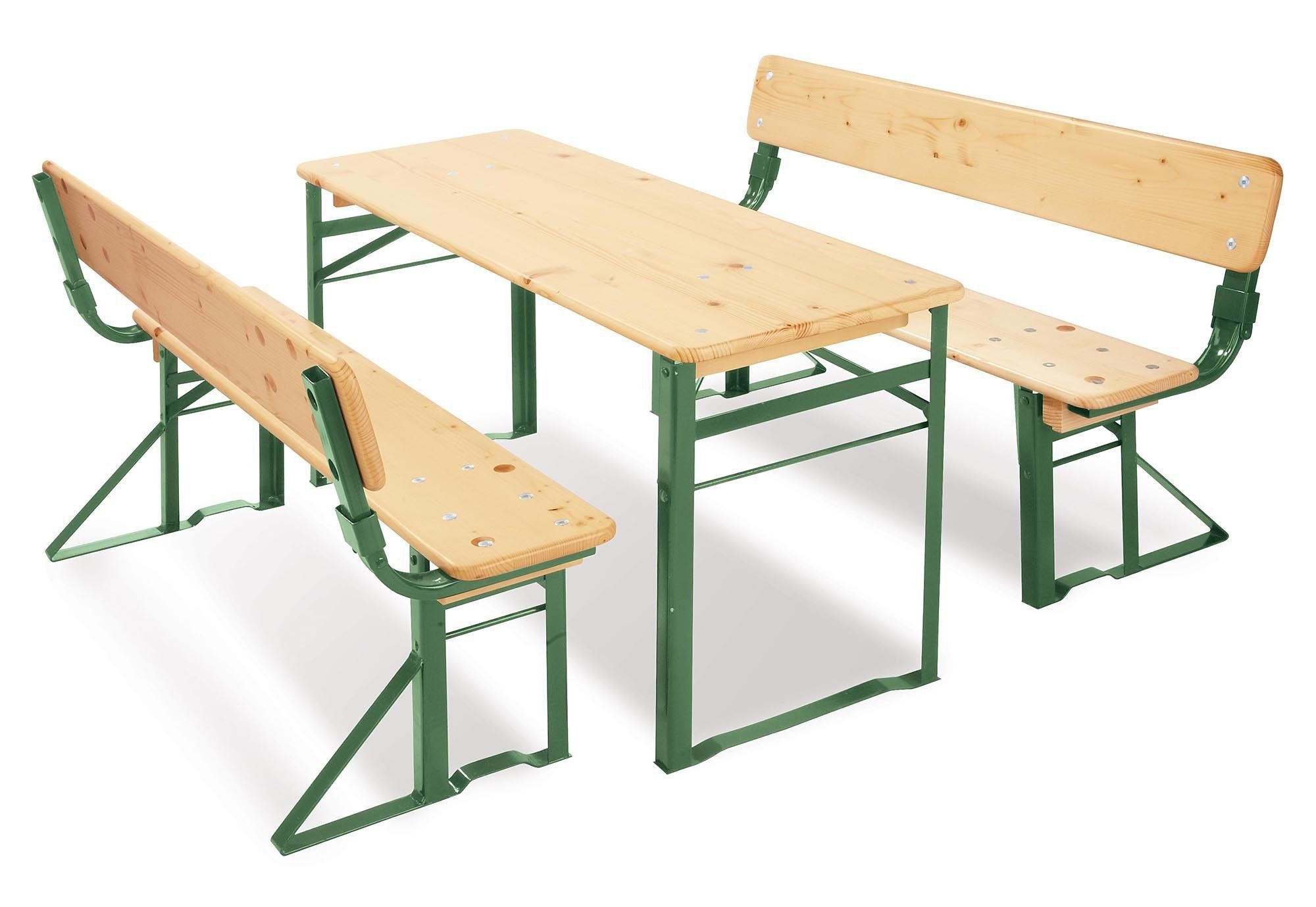 Pinolino® Kindersitzgruppe Kinderfestzeltgarnitur mit Lehne, Sepp, (3-tlg)