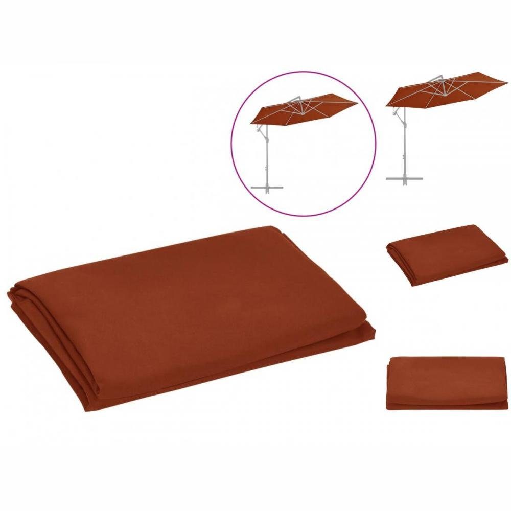 vidaXL Sonnenschirm Ersatzbezug für Ampelschirm Terracotta-Rot 300 cm
