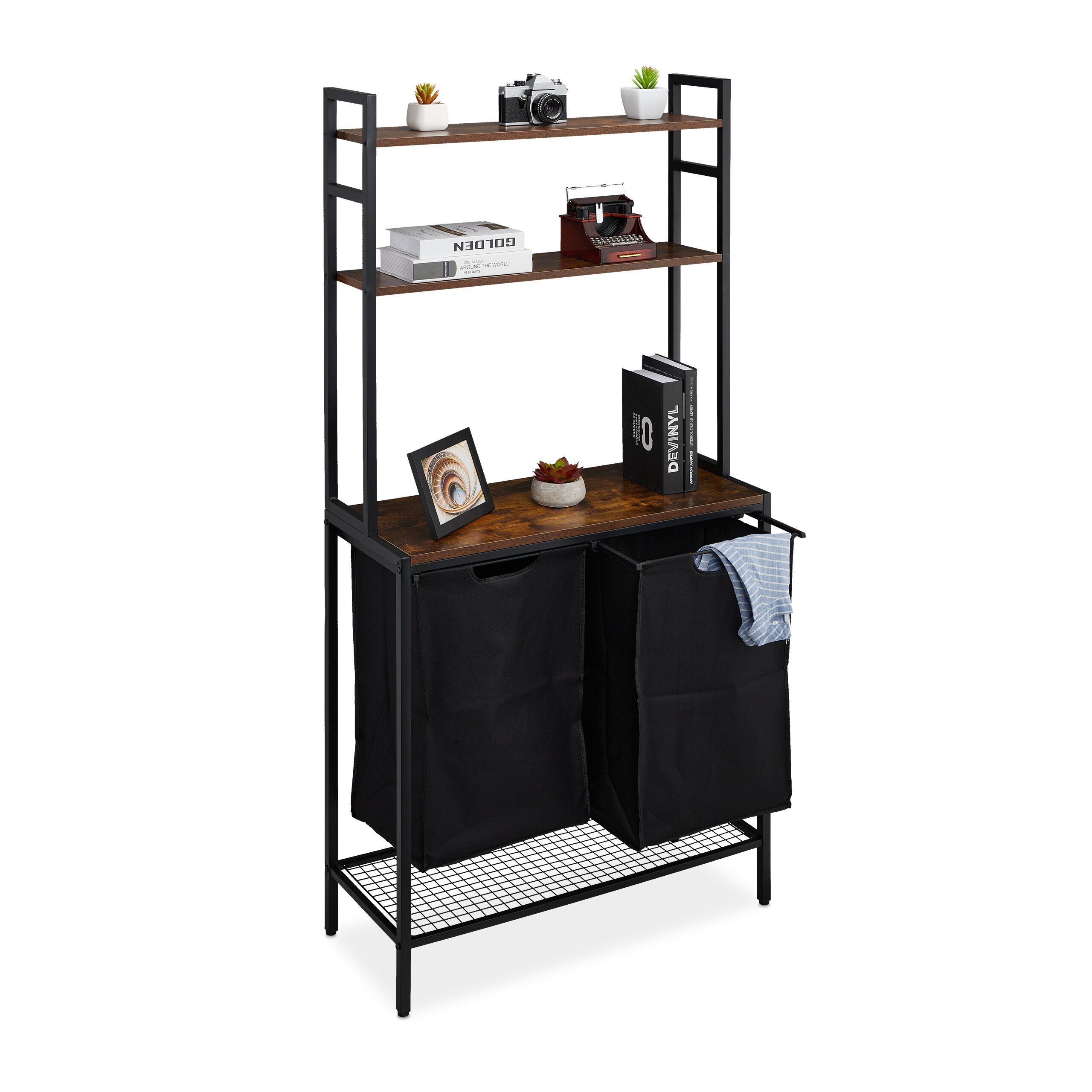 relaxdays Wäschekorb Wäschekorbregal günstig online kaufen