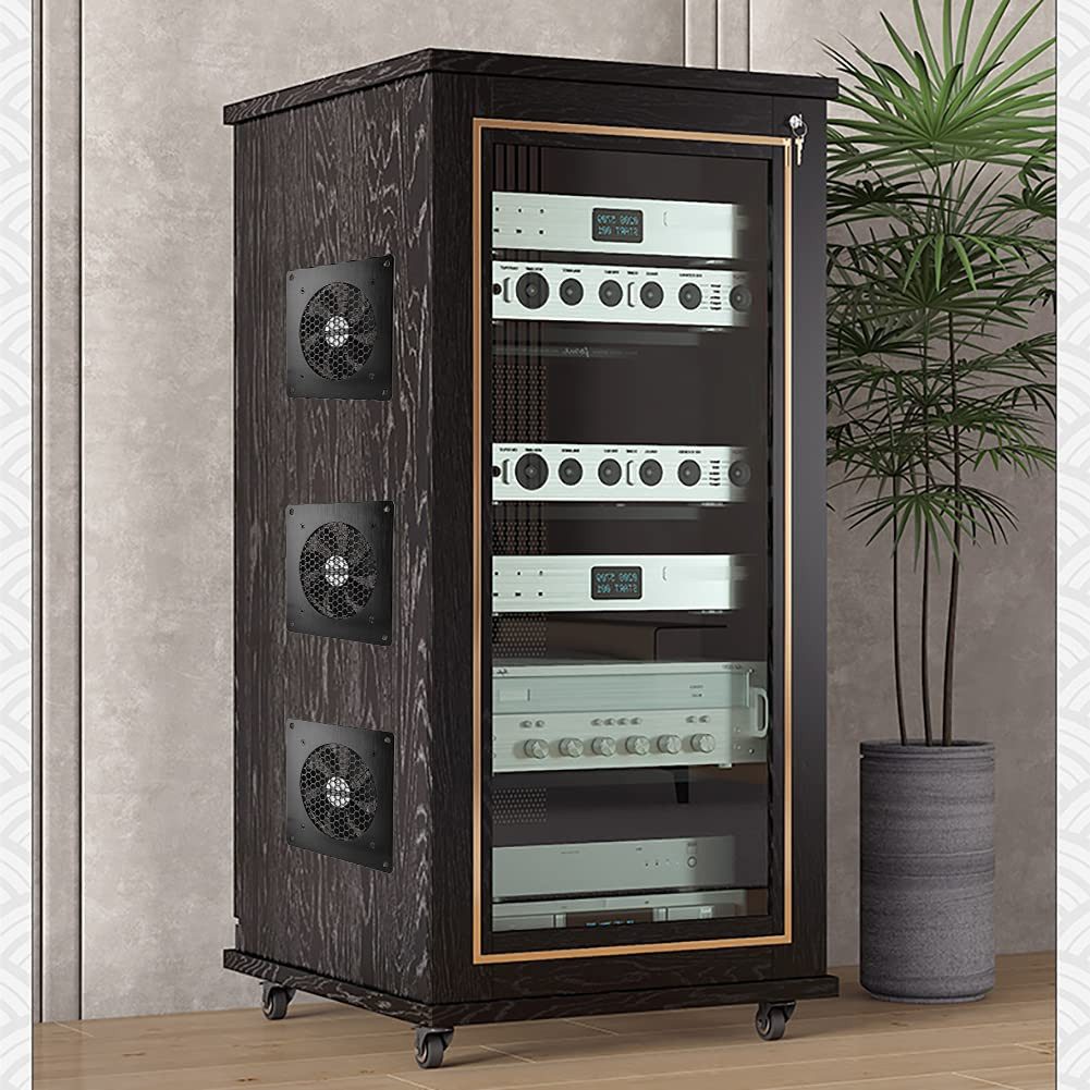 euroharry Mini USB-Ventilator 80mm Digitalanzeige temperaturgesteuertes leises Lüftersystem 5V