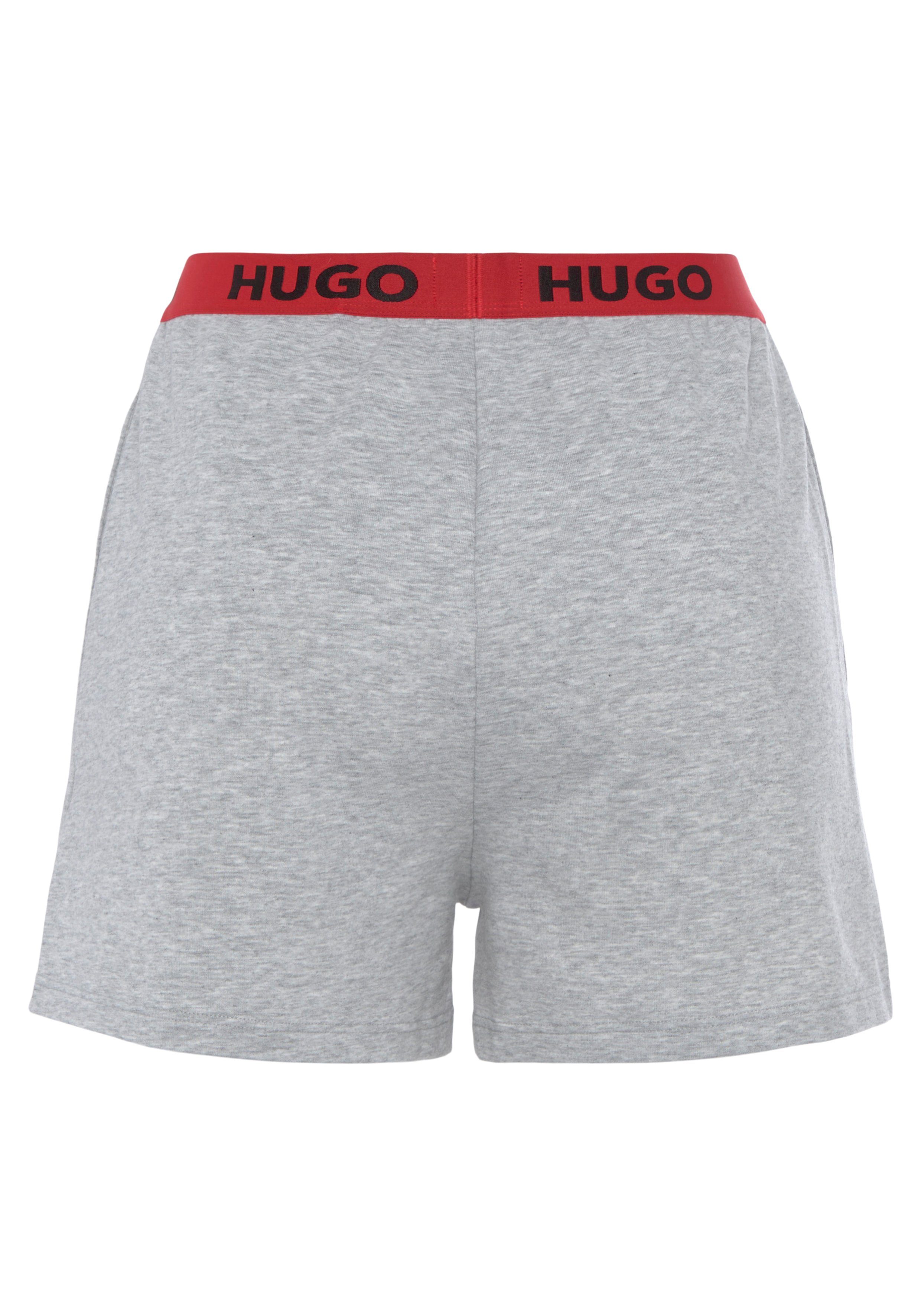 HUGO Sweatshorts SPORTY Logo-Elastikbund Grey 01 LOGO_SHORTS Hugo Medium mit 10249156 036