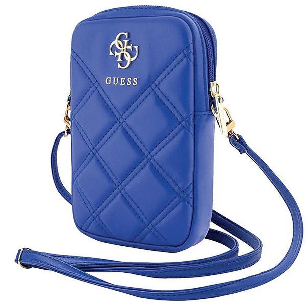 Guess Handytasche Umhängetasche Schultertasche Handybeutel (Spar-Set, 1-tlg., 19 x 12 x 4 cm gesteppt), gestepptes Kunstleder, verstellbarer Riemen, Reißverschluss