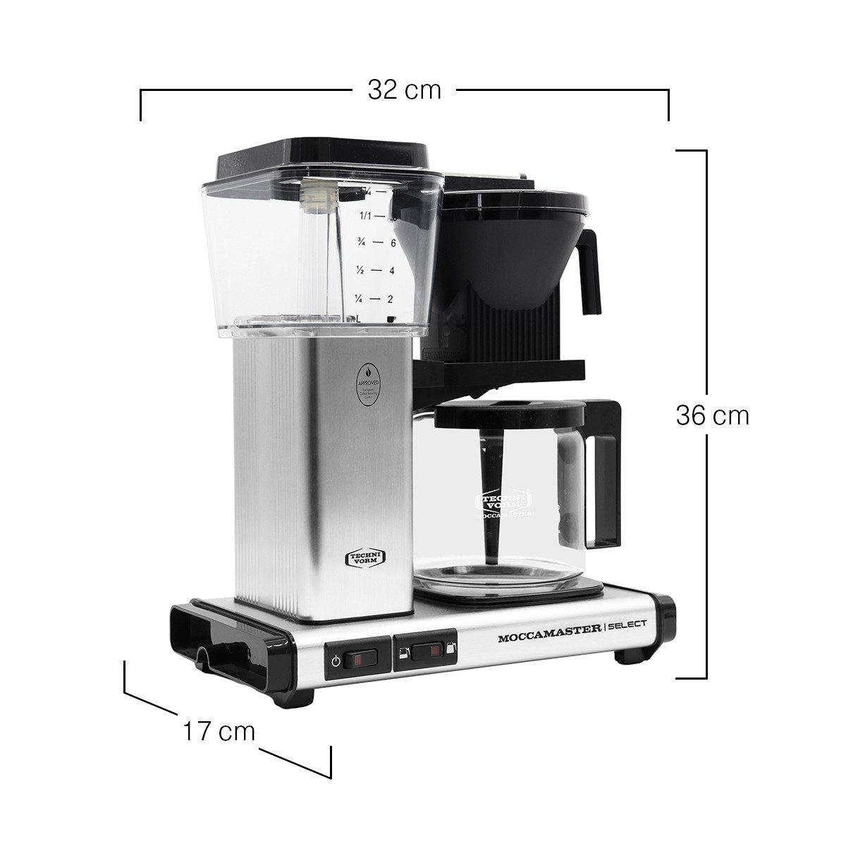 Moccamaster Filterkaffeemaschine, 1.25l Kaffeekanne
