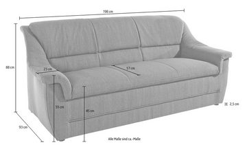 DOMO collection 3-Sitzer Lale, optimal für kleinere Räume
