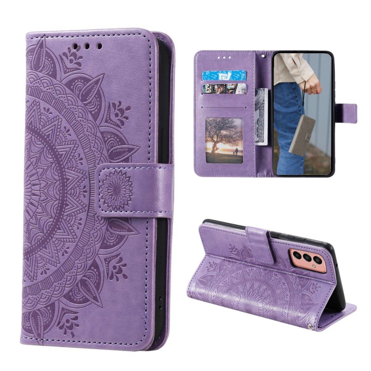 Handyhülle Hülle für Samsung Galaxy A34 5G Handyhülle Flip Case Cover Etui
