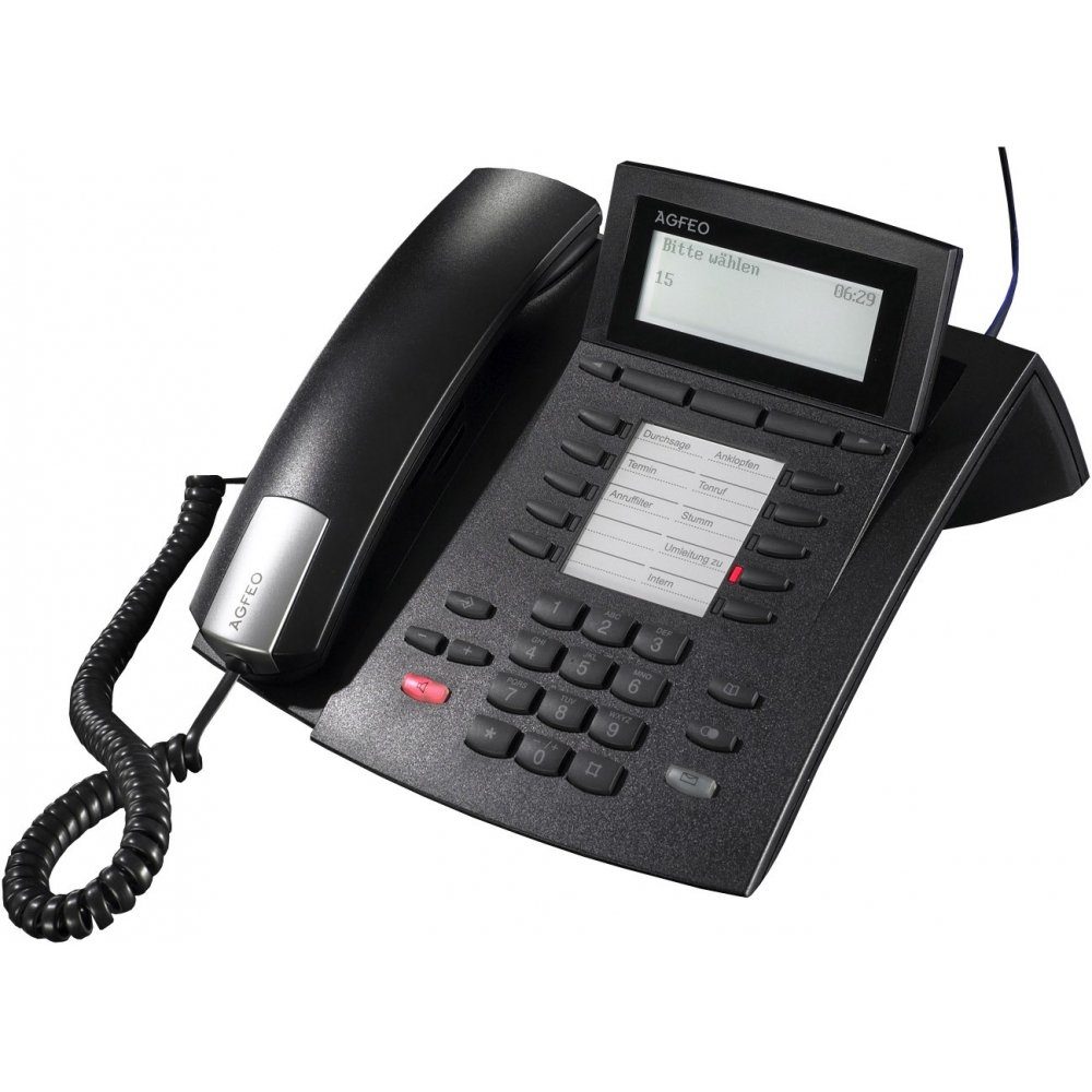 Telefon Telefon 42 - schwarz Kabelgebundenes Agfeo ST -
