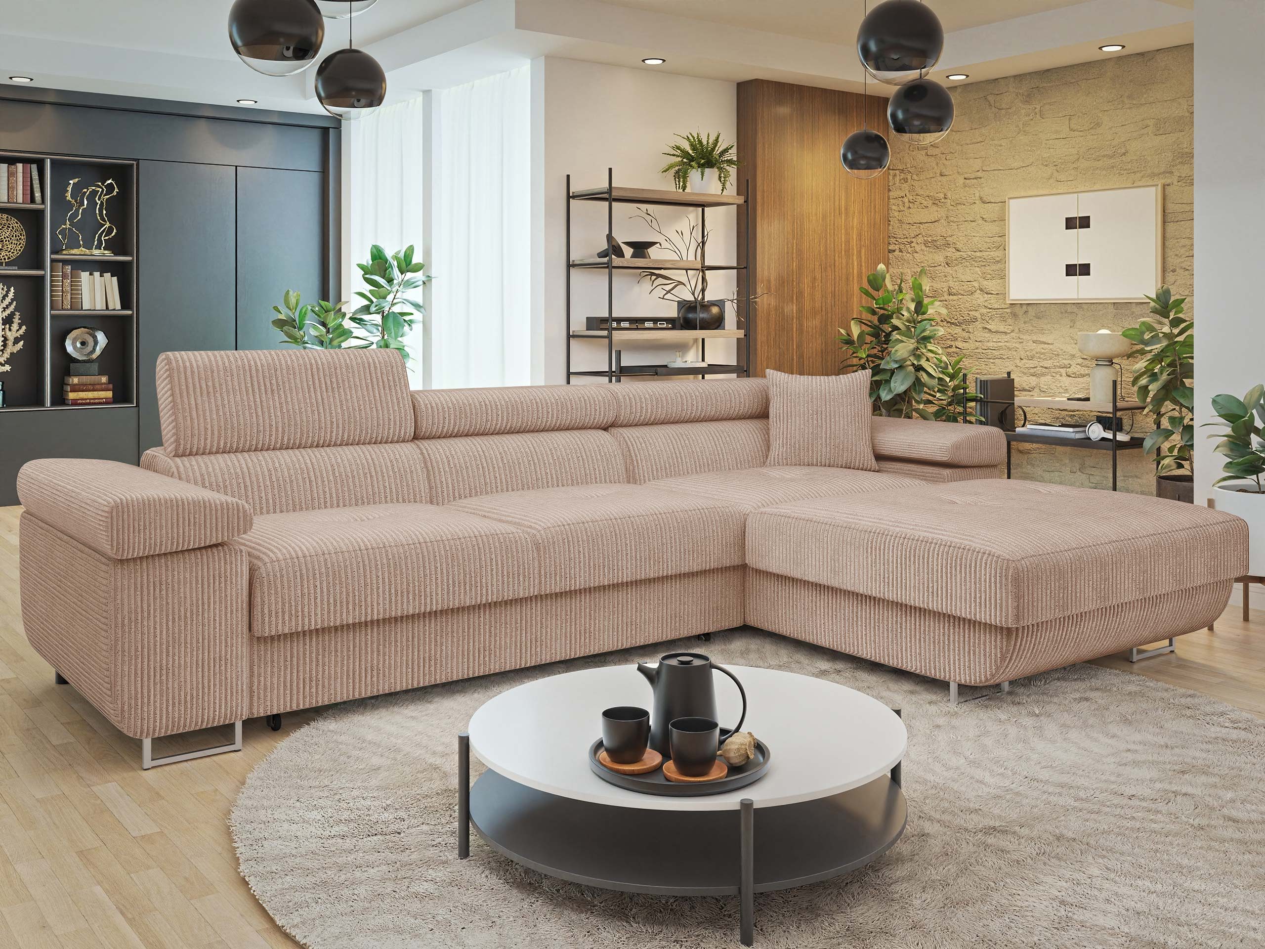 MIRJAN24 Ecksofa Torezio Mini Cord, mit günstig online kaufen