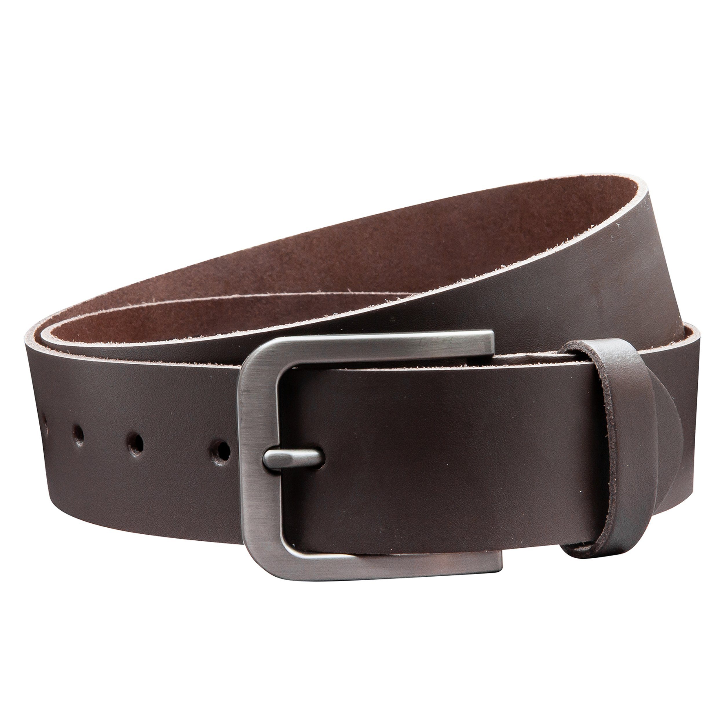 COLOGNEBELT Ledergürtel OM520-SL-Dunkelbraun MADE IN GERMANY, günstig online kaufen