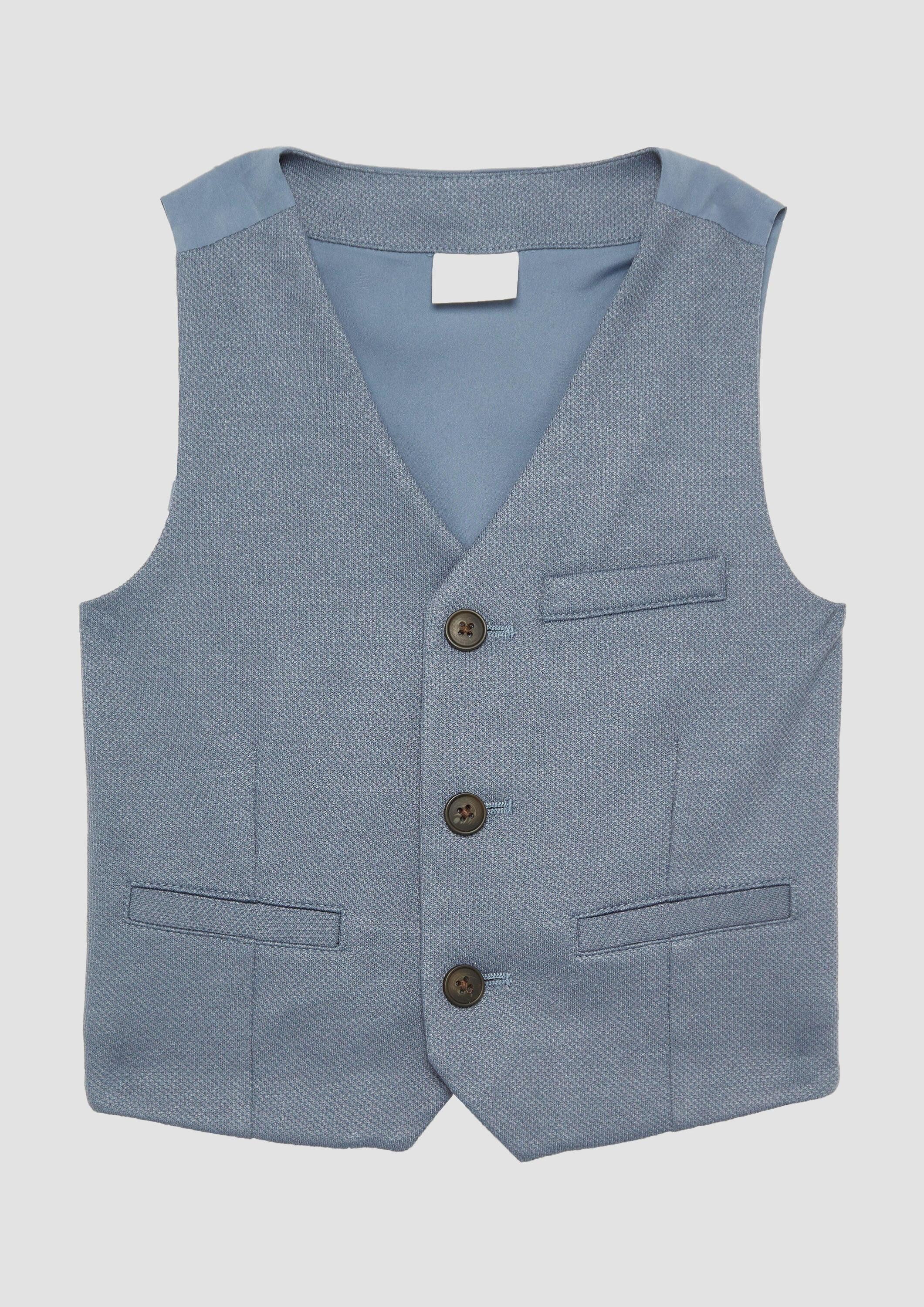 s.Oliver Funktionsweste Indoor-Weste Festliche Weste mit feiner Struktur