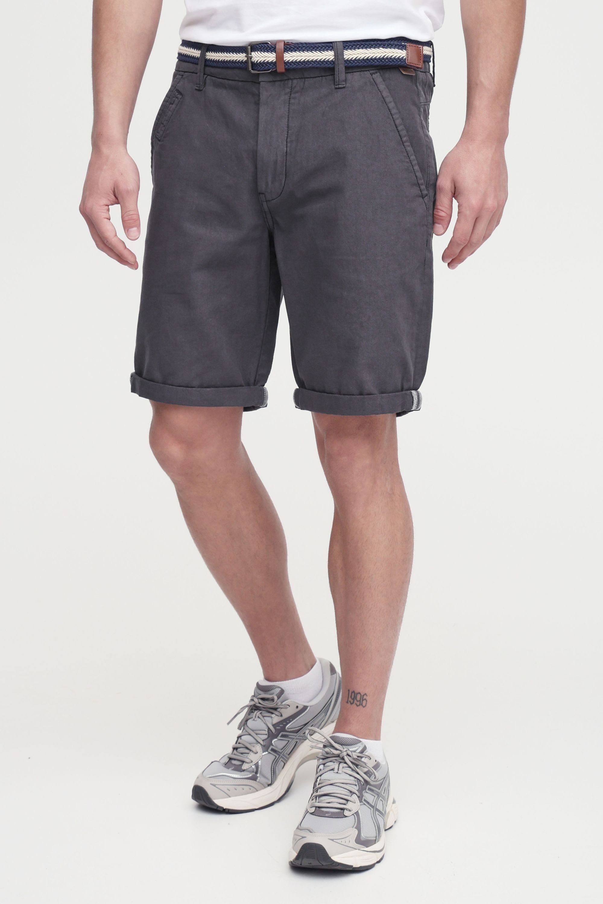 Indicode Chinoshorts IDMews - Shorts - 70193MM kurze Hose mit Gürtel