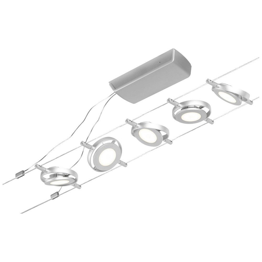 Paulmann Deckenleuchte Paulmann 94414 Seil-Komplettsystem LED fest eingebaut LED Chrom (ma