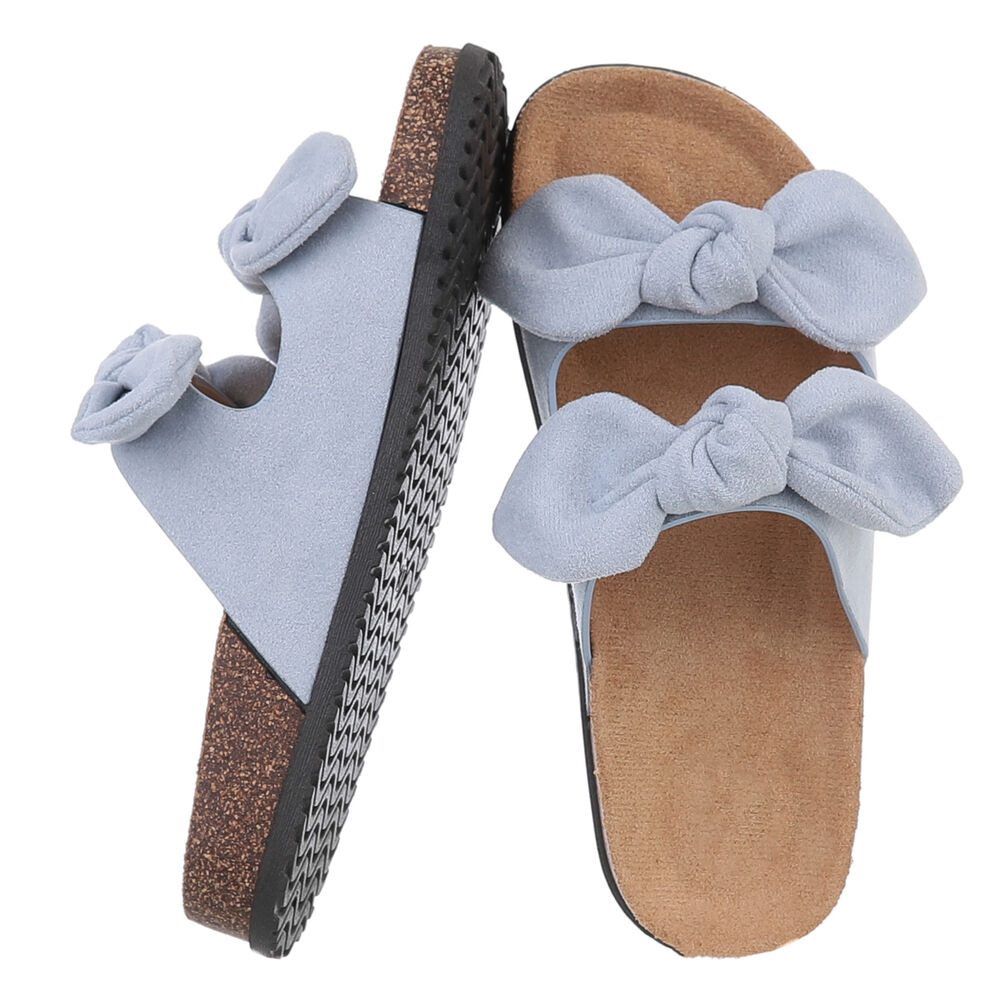 Ital-Design Bequeme Damen-Sandalen mit Bändern für den Sommer Pantolette (8 günstig online kaufen