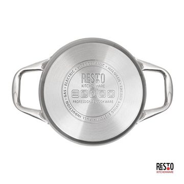 RESTO Kitchenware Kochtopf RIGEL im Geschenkkarton, Edelstahl 18/10 (1-tlg), mit Glasdeckel, für alle Herdarten, auch Induktion