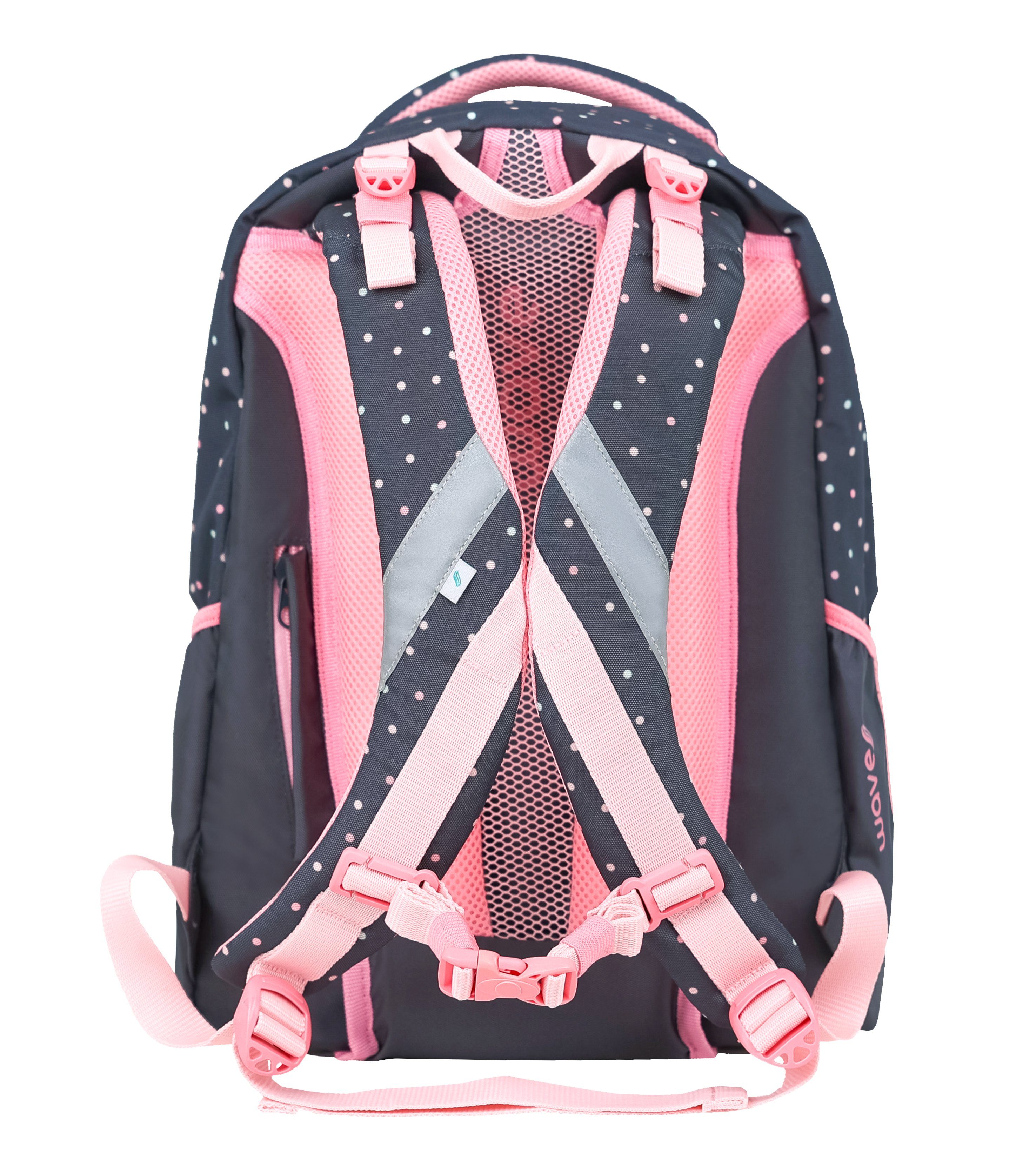 Dots Move Infinity Pinky Schulrucksack Wave Schulrucksack