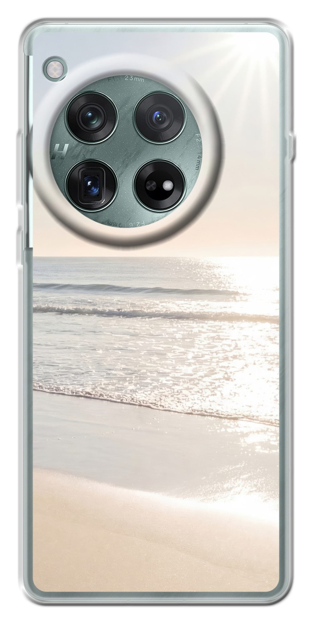 MuchoWow Handyhülle für OnePlus 12r Meer - Sonne - Sand, Handy Case, Silikon, Bumper Case Dünn