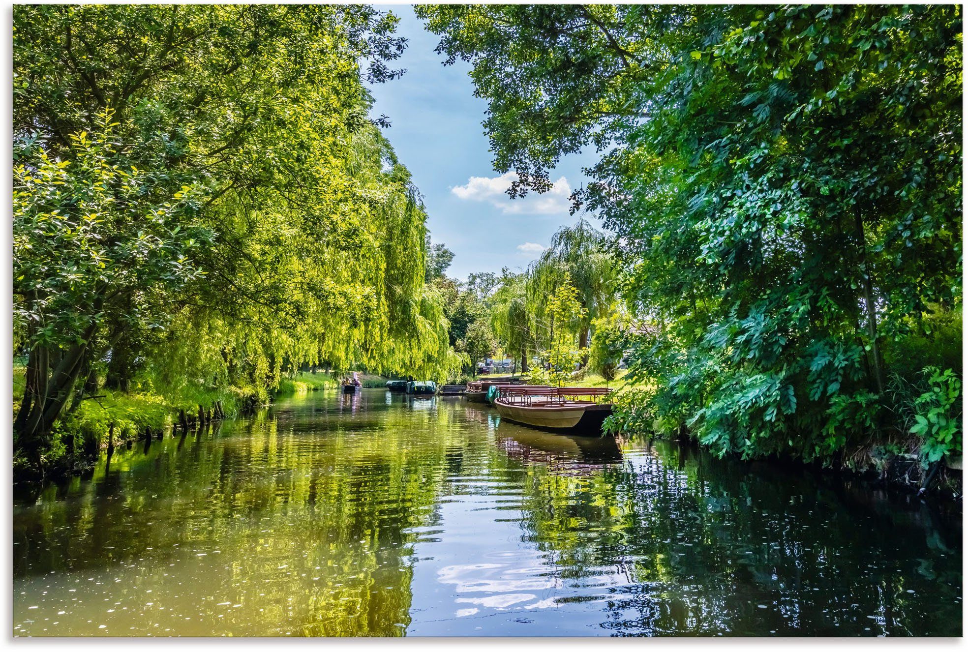 Artland Wandbild Kahnfahrt durch die Fließe im Spreewald, Gewässer (1 St), als Alubild, Leinwandbild, Wandaufkleber oder Poster in versch. Größen | Poster