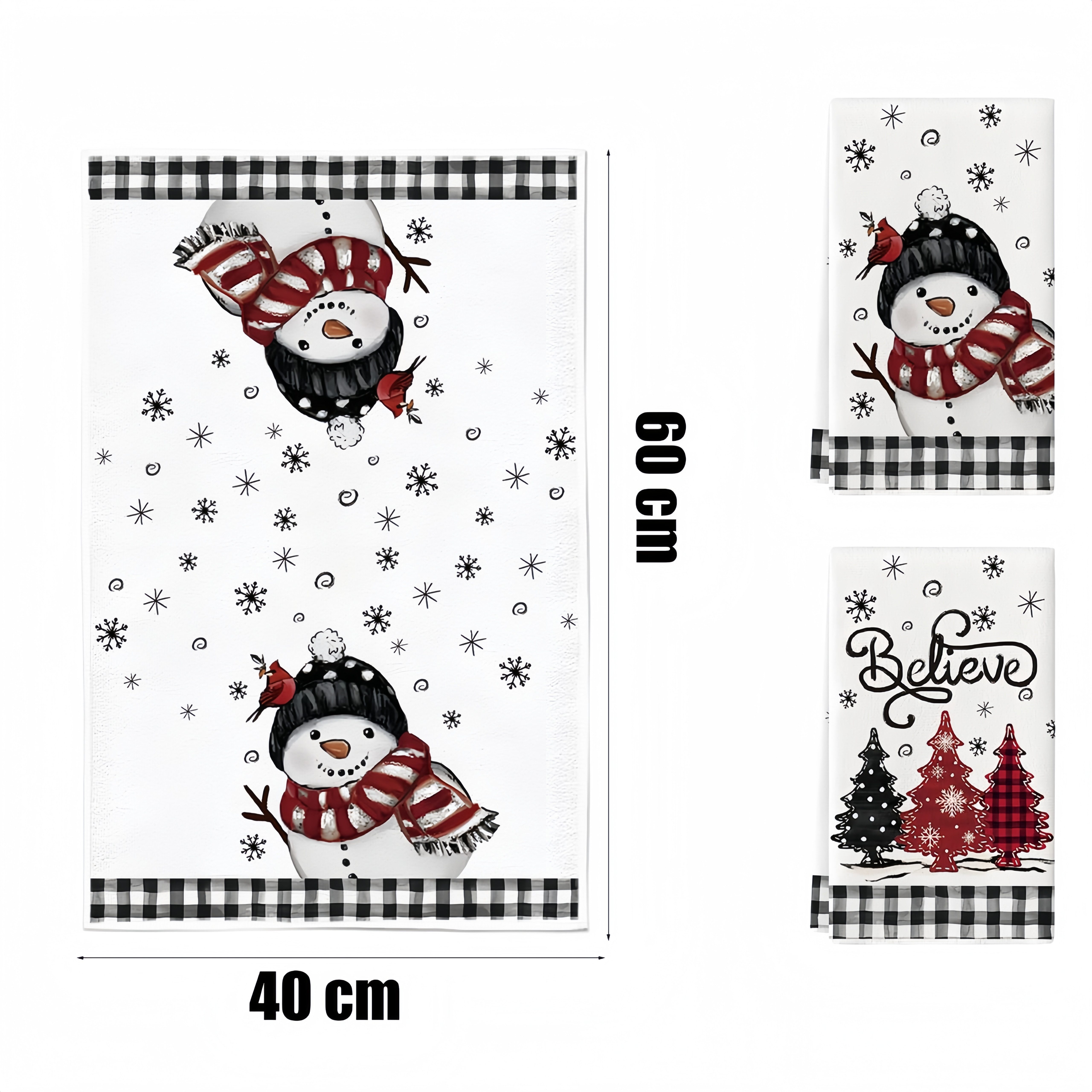 FOUORTUNATE-BEE Geschirrtuch Weihnachtliche Geschirrtücher im 2er-Set mit S günstig online kaufen