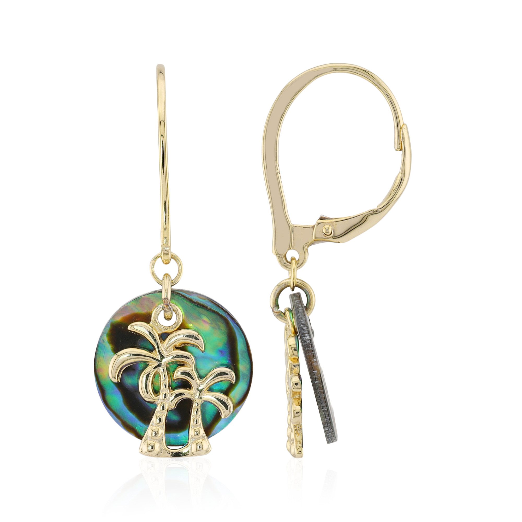 Cavill Ohrring-Set Ohrringe aus Sterlingsilber mit Abalone-Motiv, vergoldet (2-tlg)