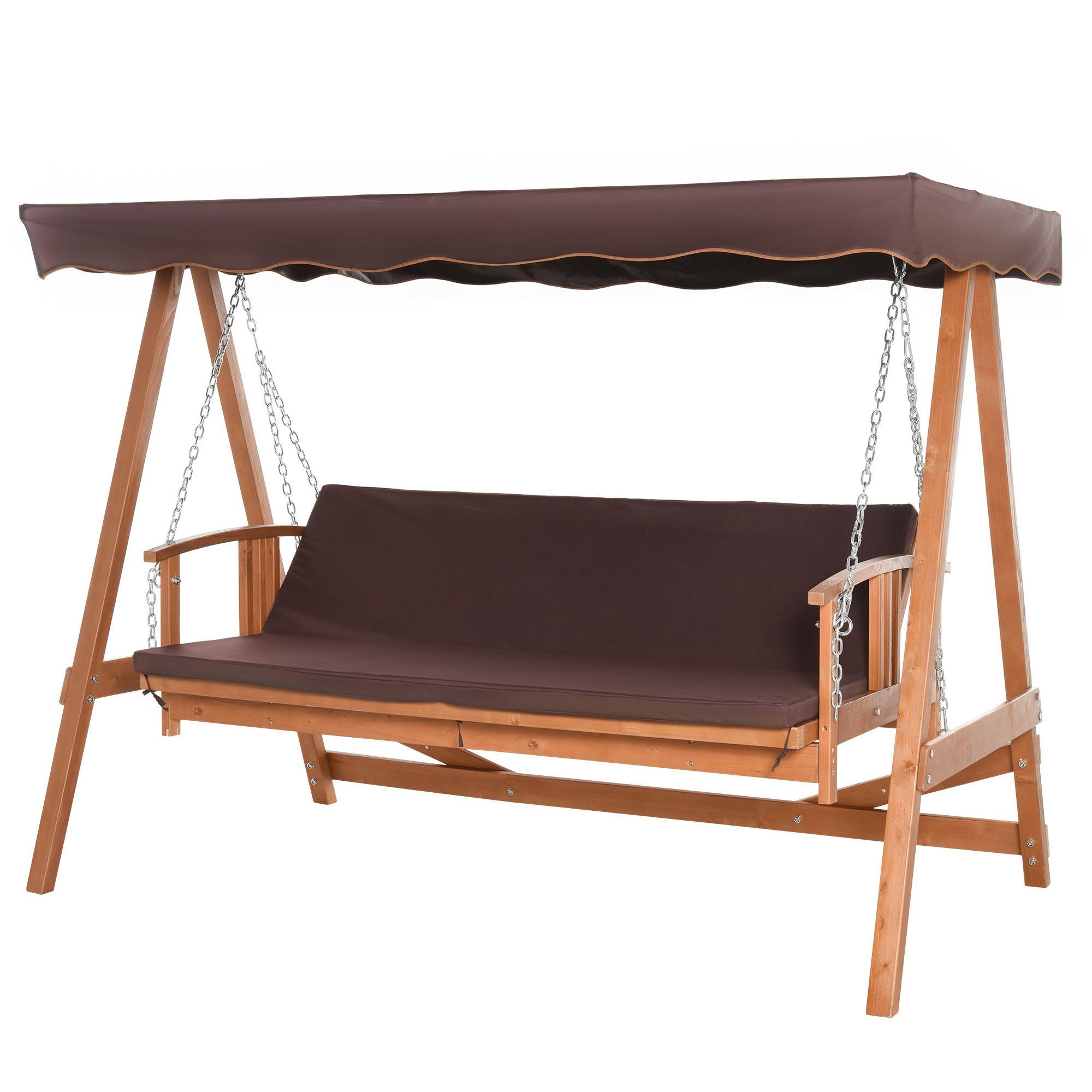 Outsunny Hollywoodschaukel »2in1 Hollywoodschaukel mit Liegefunktion