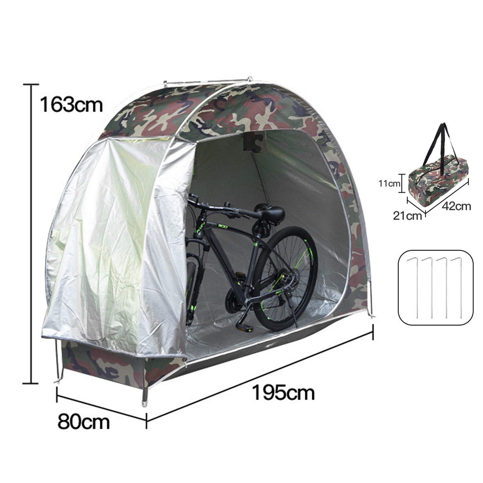 GarveeMore Bikerzelt Fahrrad Schuppen Speicherzelt für 2-3 Fahrräder,wasser günstig online kaufen