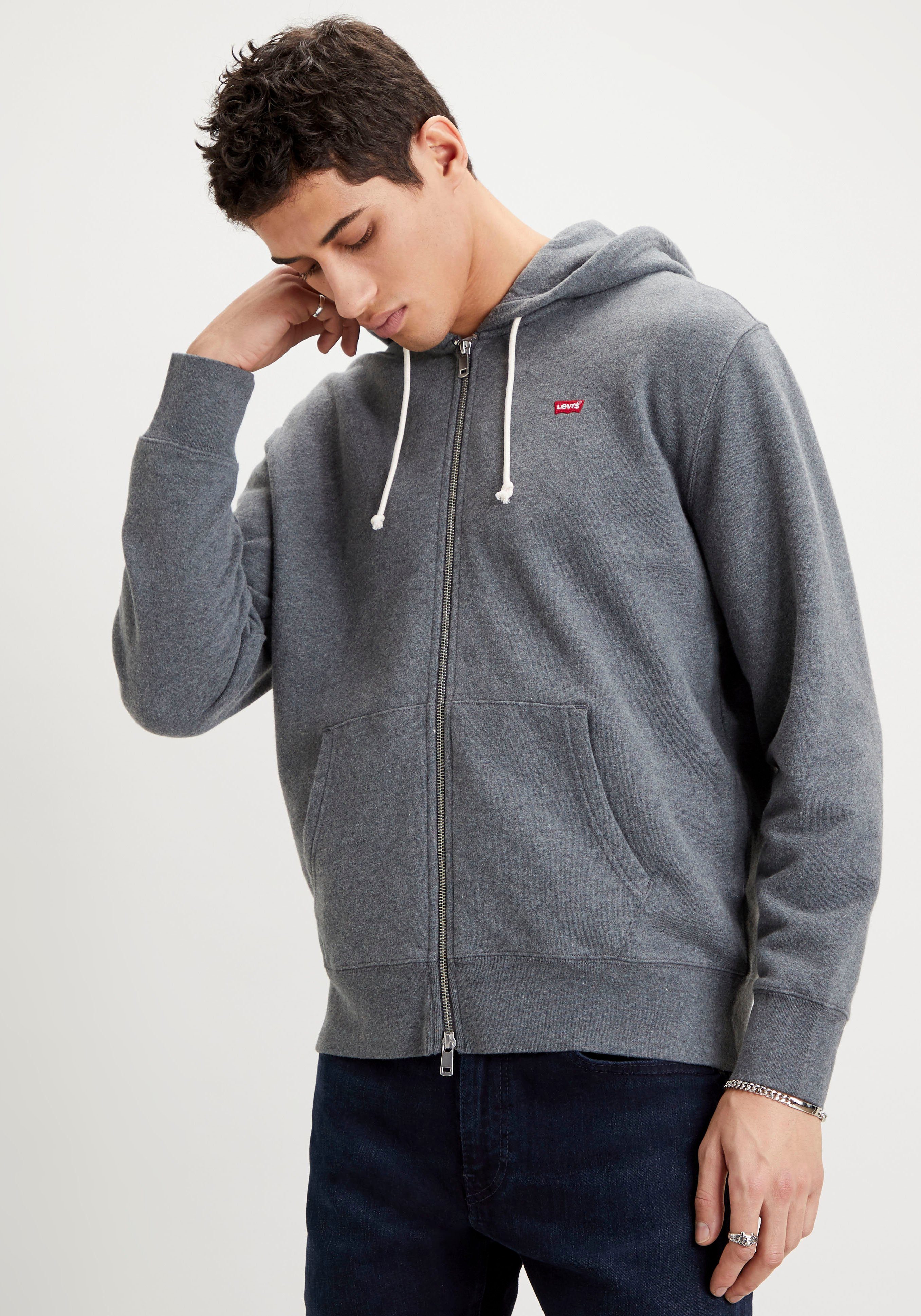 Levi's® Kapuzensweatjacke NEW ORIGINAL ZIP UP charcoal heather