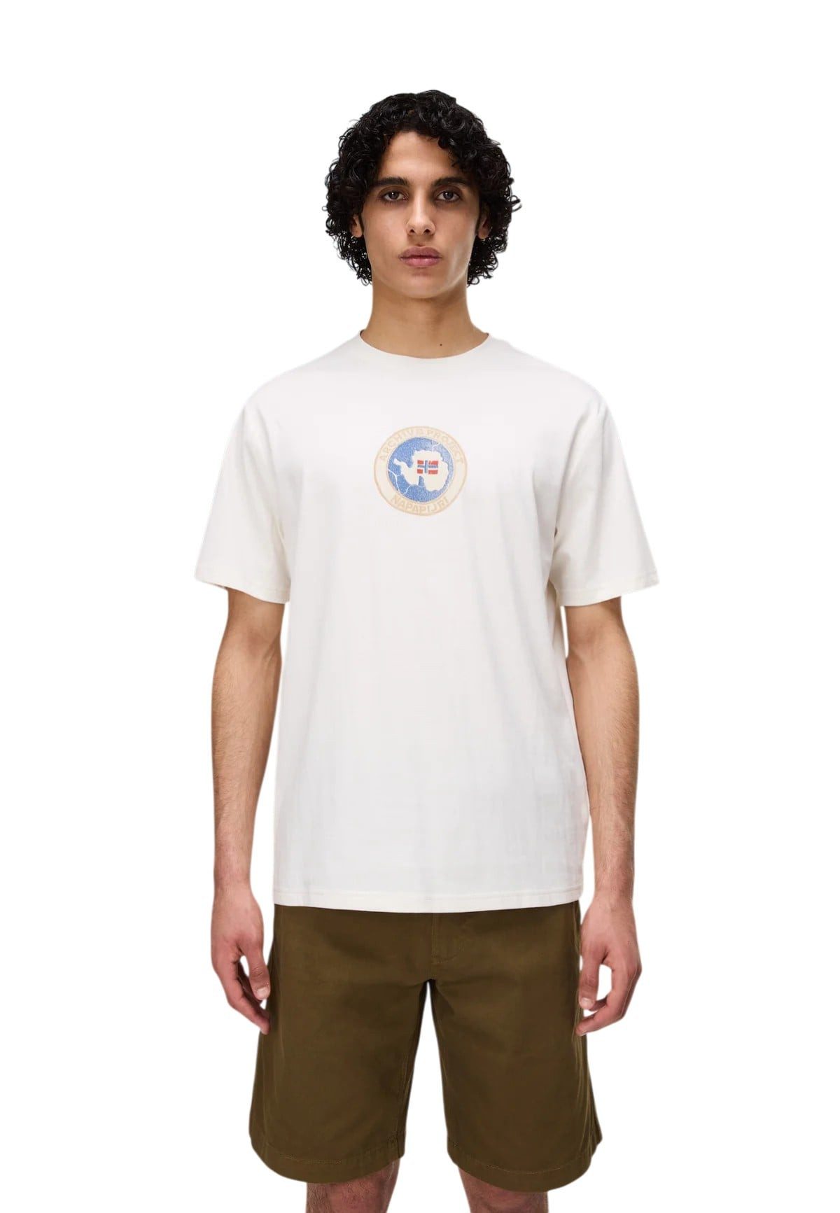 Napapijri T-Shirt S-Phos (Baumwolle) weiss Herren